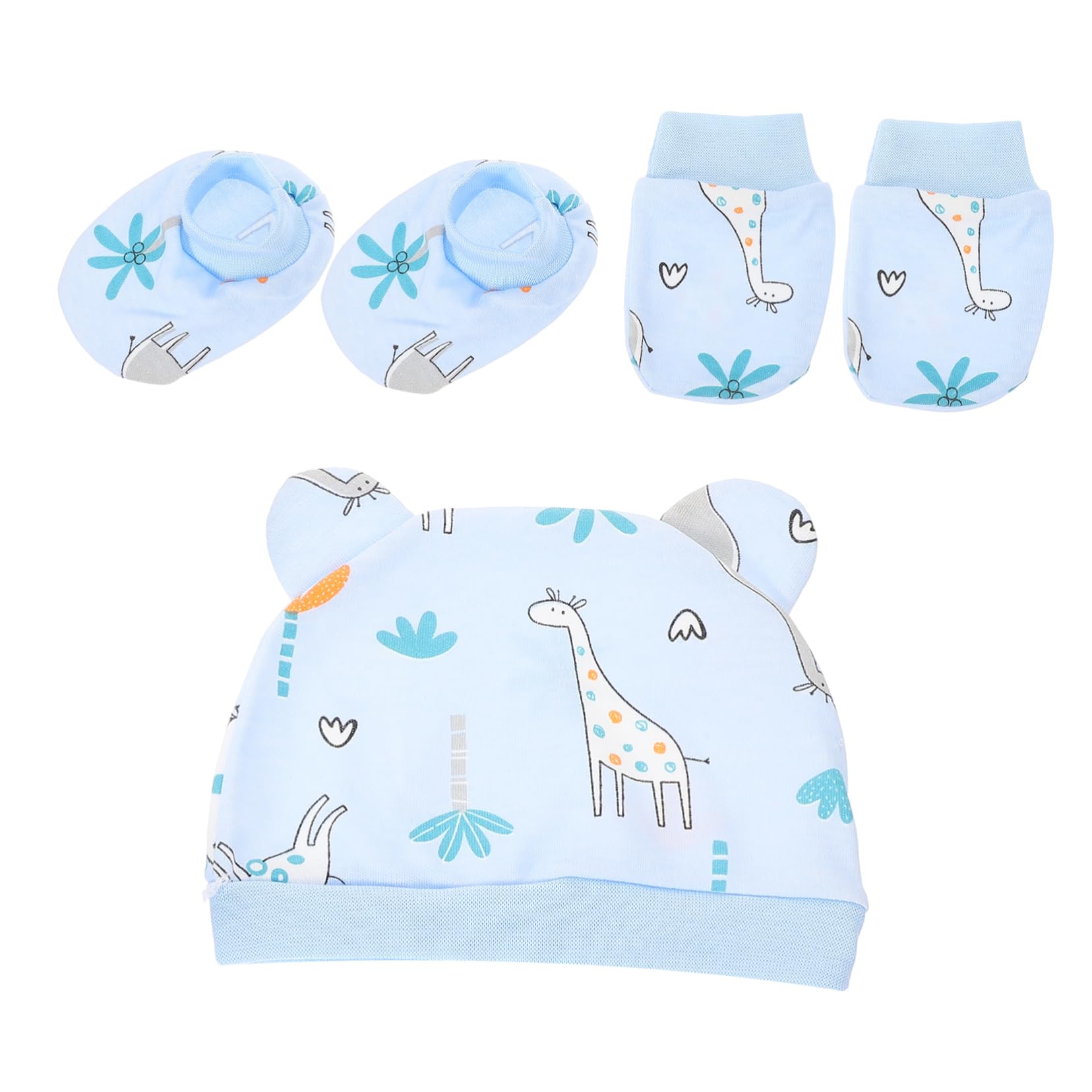 TOYANDONA Recién Nacido Tres Recién Nacido Sombrero Guantes Sombrero De Bebé Bebé Sombrero Sombreros Recién Nacido Calcetines Calcetines De Bebé Niño Calcetines Mitones Para Niño Recién