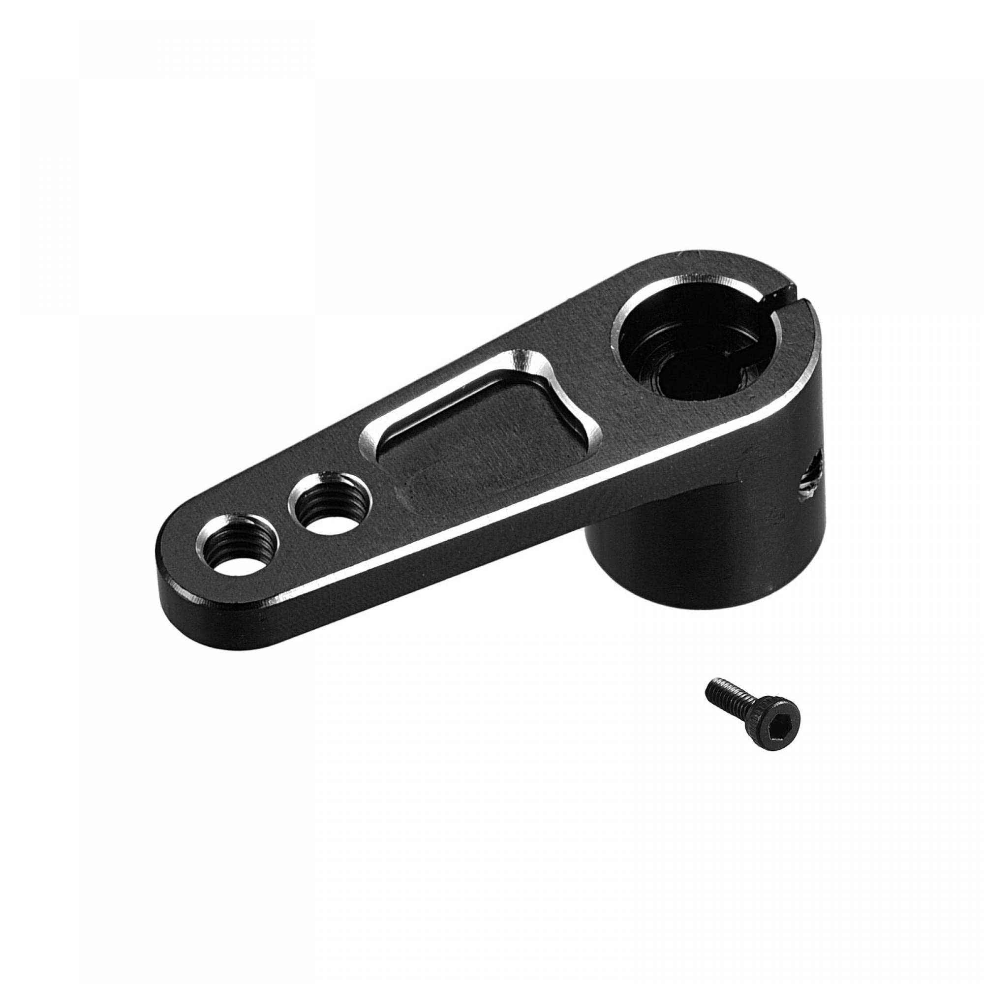 sourcing map Aluminum Alloy 25T Steering Servo Arm Horn Black for DIY RC Car/Boat/Airplane Boat Accessories