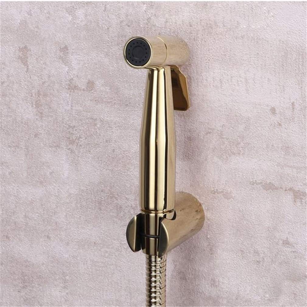 Bidet de mano para el bienestar diario: kit de ducha íntima de latón en oro rosa