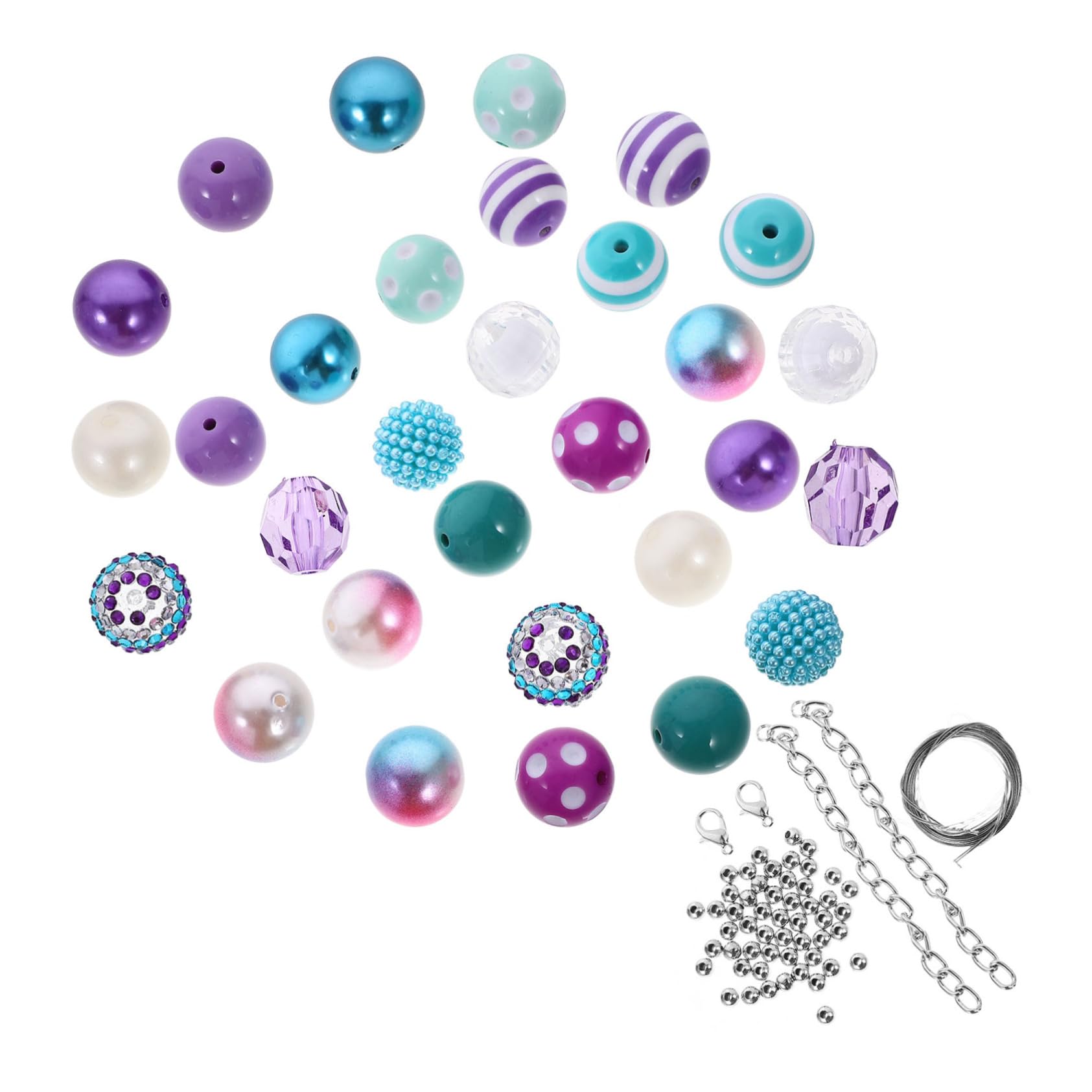 TEHAUX 250piezas Abalorios Acrílicos Para Manualidades De Para Fabricación De Joyas Para y Pulseras