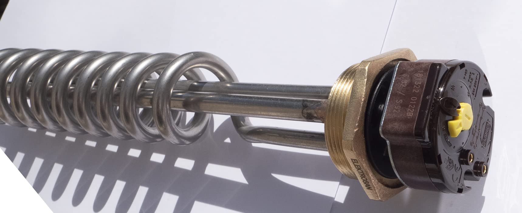 Elemento riscaldante con termostato da 6/4", filettatura da 3 kW, termostato di sicurezza solare, serbatoio acqua calda, in acciaio inox, termowatt, temperatura elevata