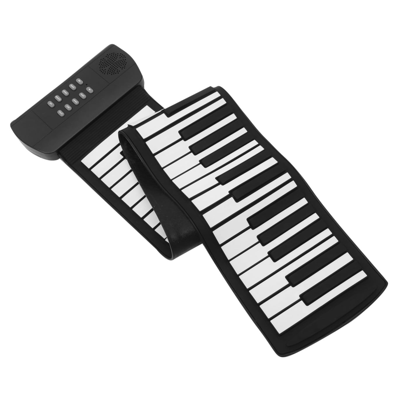Pianoforte Arrotolabile Elettronico Portatile 61 Tasti per Ragazzo Ragazza | Silicone Nero, 128 Timbri, 1000 Mah Ricaricabile, Accessori Audio, Microfono e Pedale Sustain