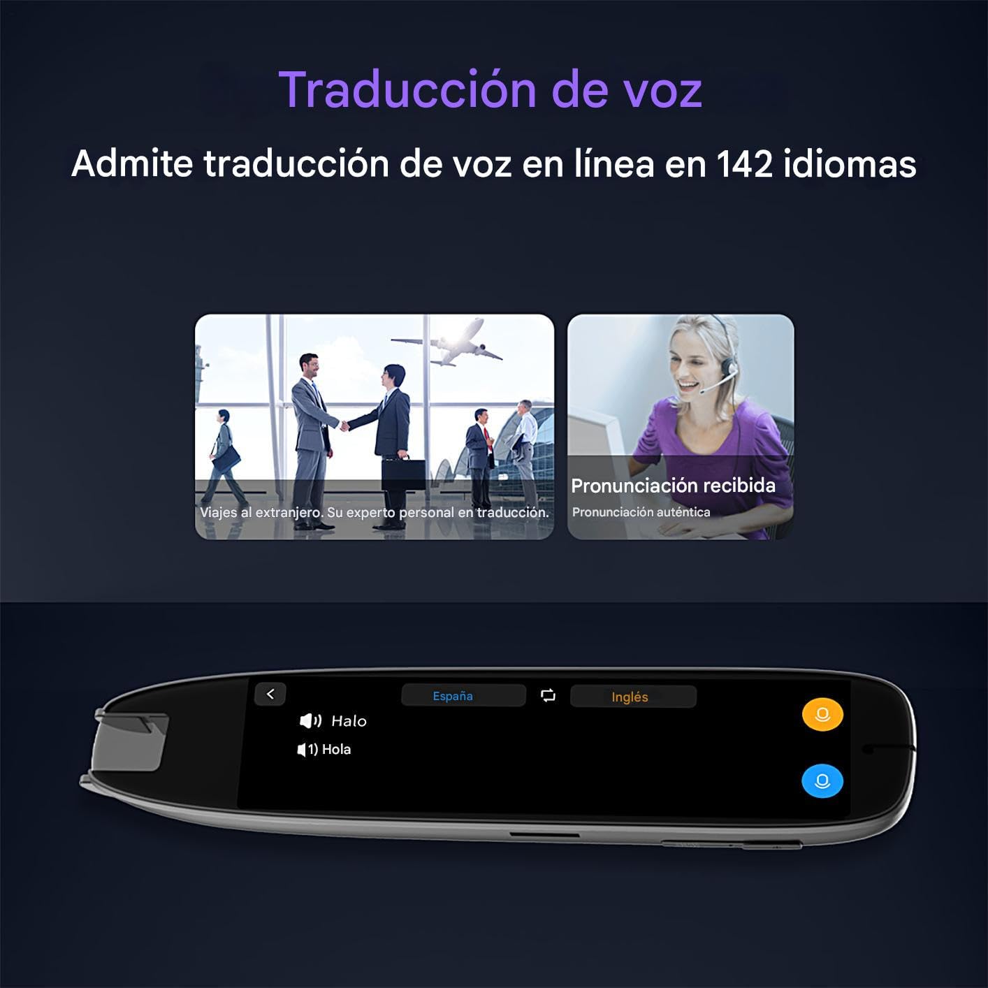 Scanner Traduttore | Traduttore Assistente 142 lingue non in linea, con dizionari elettronici 142 lingue e vocale per studenti