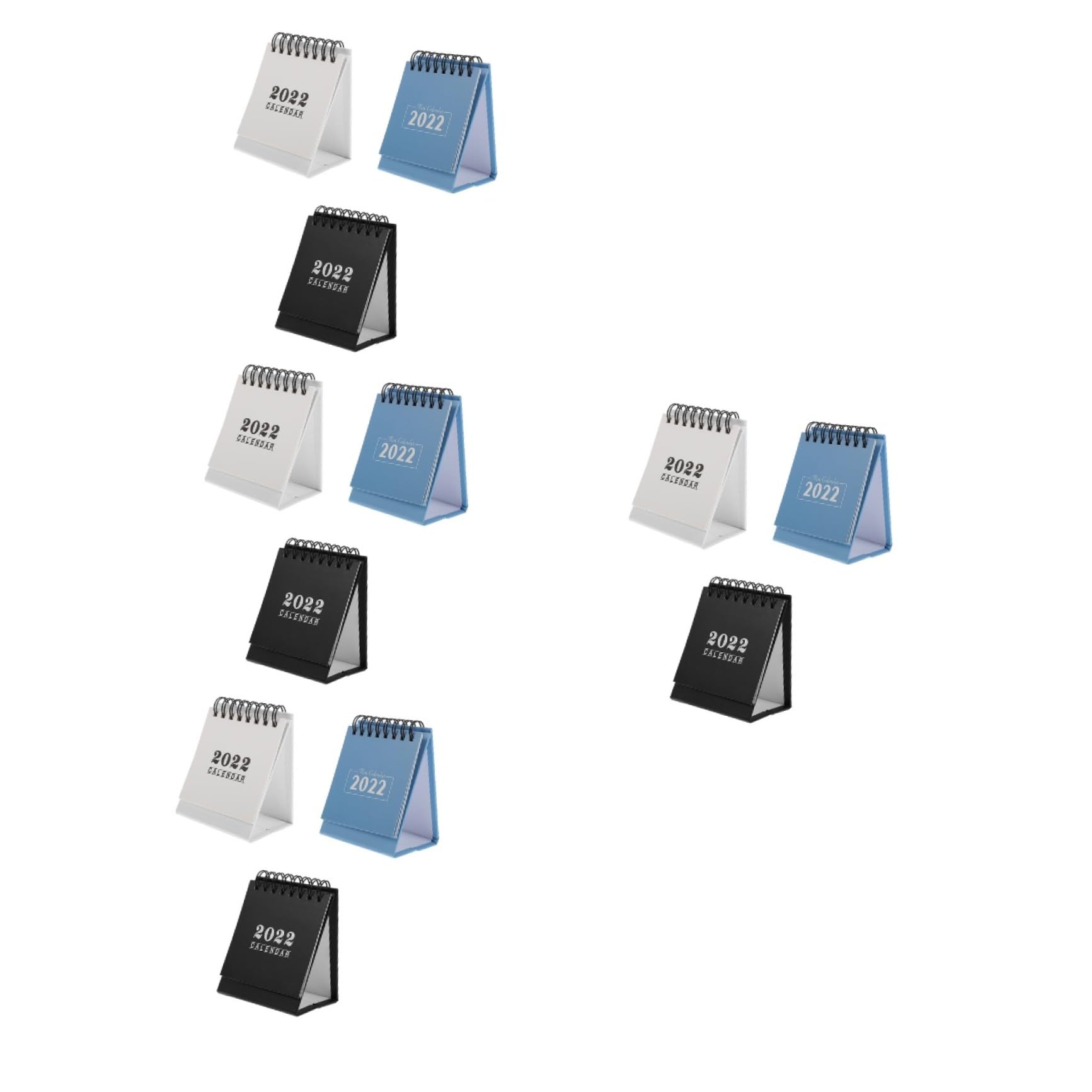 Tofficu 12pezzi Calendario Da Tavolo Varie Colorazioni Planner Per Ufficio e Casa Design Elegante e Funzionale Per Organizzazione e Programmazione Attività Materiale Resistente e Stabile