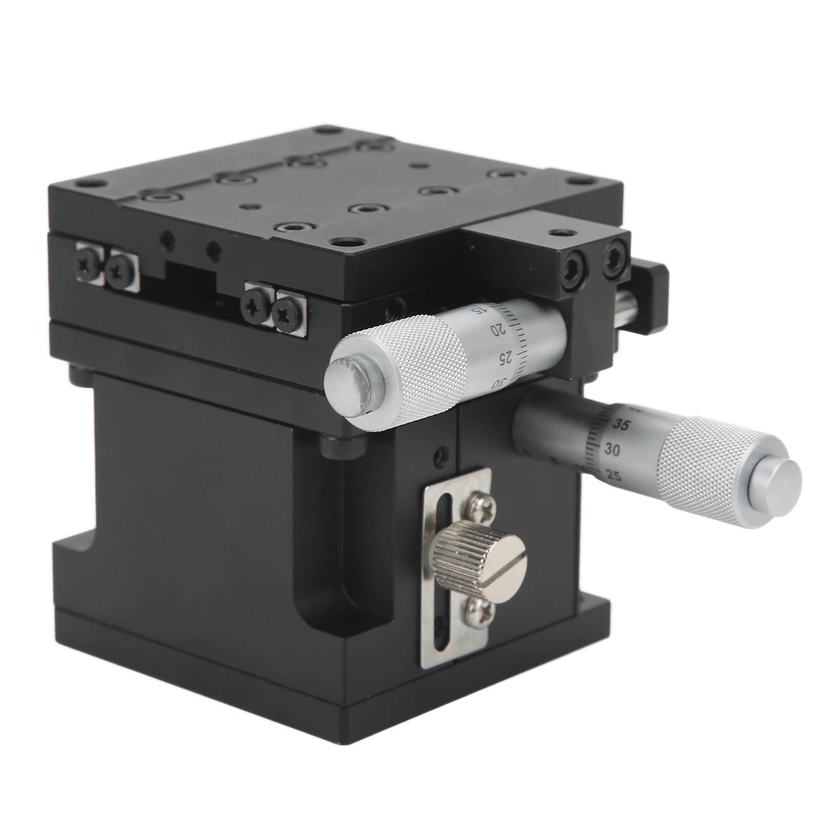 Manual Linear Table, Stable Performance, Adjustable Manual XZ Axis Sliding Table, Black Anodized Treatment for Packaging System