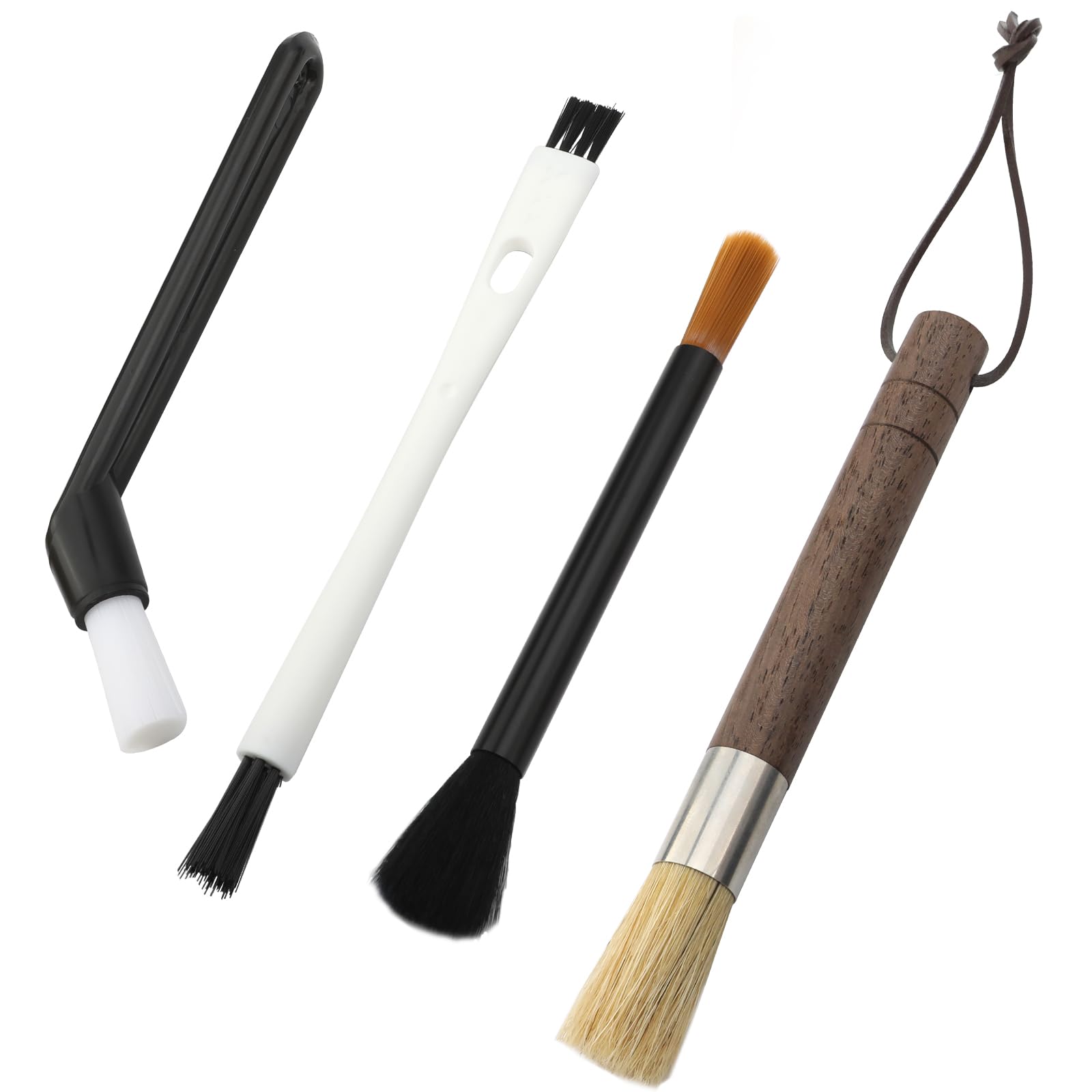 4 Piece Coffee Grinder Brush Set, Espresso Brush Accessories Cleaner, for Bean Grain Coffee Tool Barista Home Kitchen