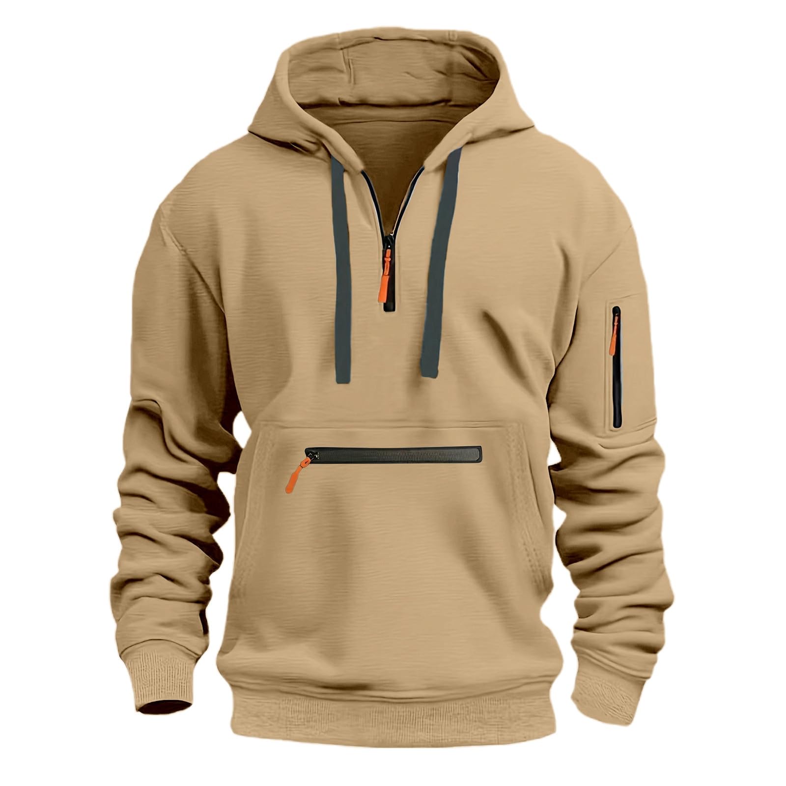 Générique Męski zestaw do joggingu 2 sztuki bawełniana bluza z kapturem spodnie dresowe z długim rękawem sport na co dzień wygodny miękki ciepły wypoczynek moda A27