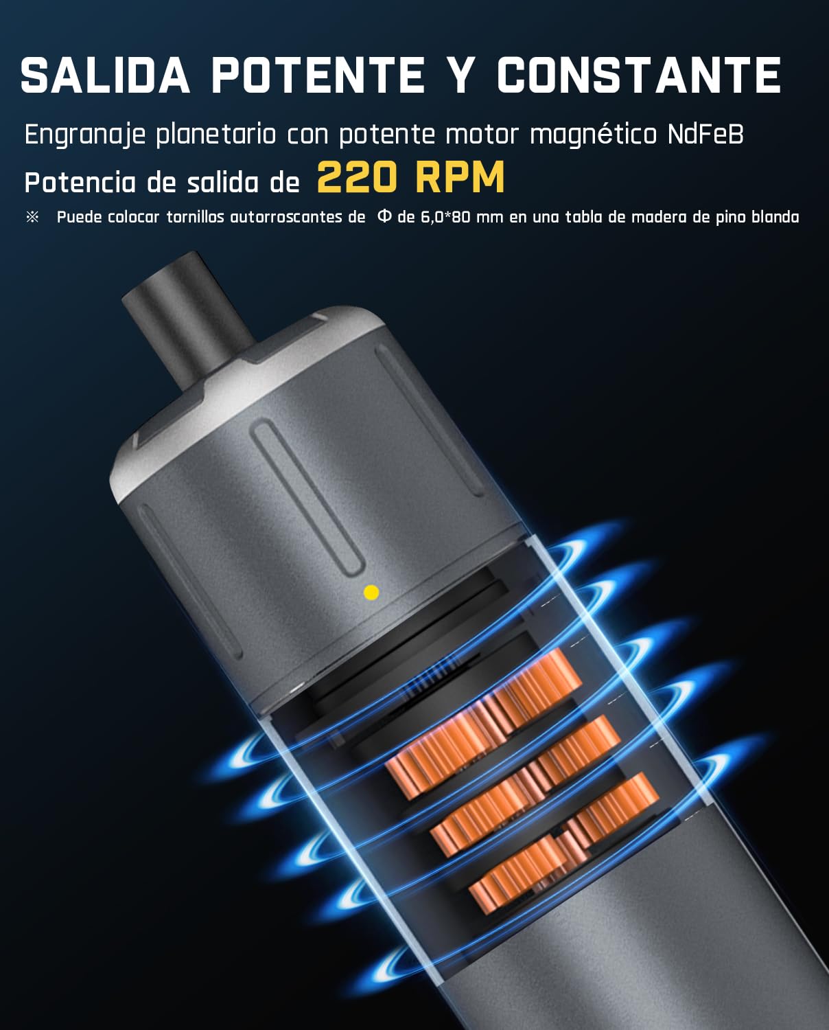 Fanttik Potente Destornillador Eléctrico de 3.7V, Juego de Destornilladores Recargable de 16 Puntas Máx 6 N.m, 3 Ajustes de par con Luz LED para Reparación de Muebles/Computadoras - S1 Pro