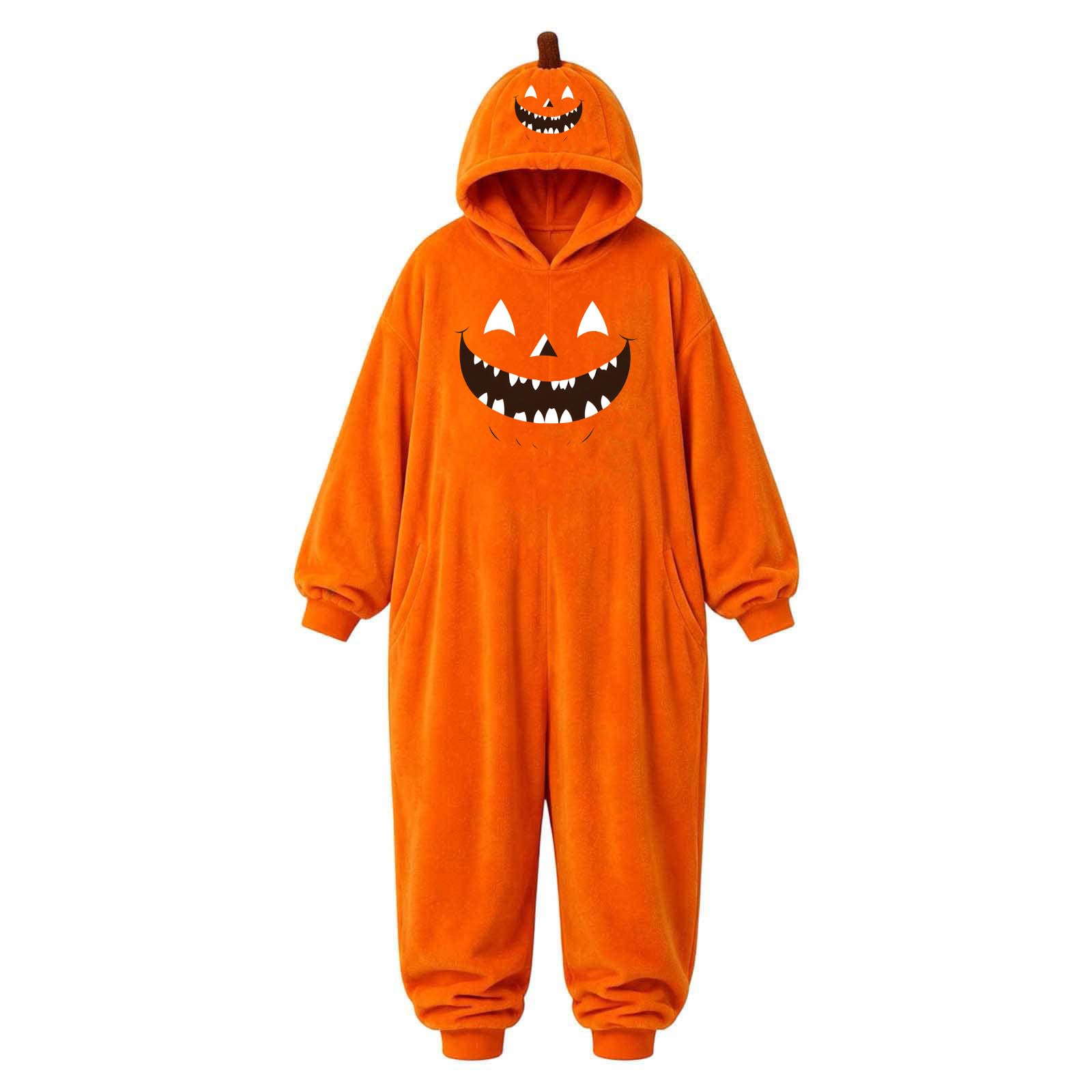 Generisch für Erwachsene im Hofstil mit Overall-Design ideal für Halloween Partys festliche Anlässe sowie Cosplay-Events (Orange, L)
