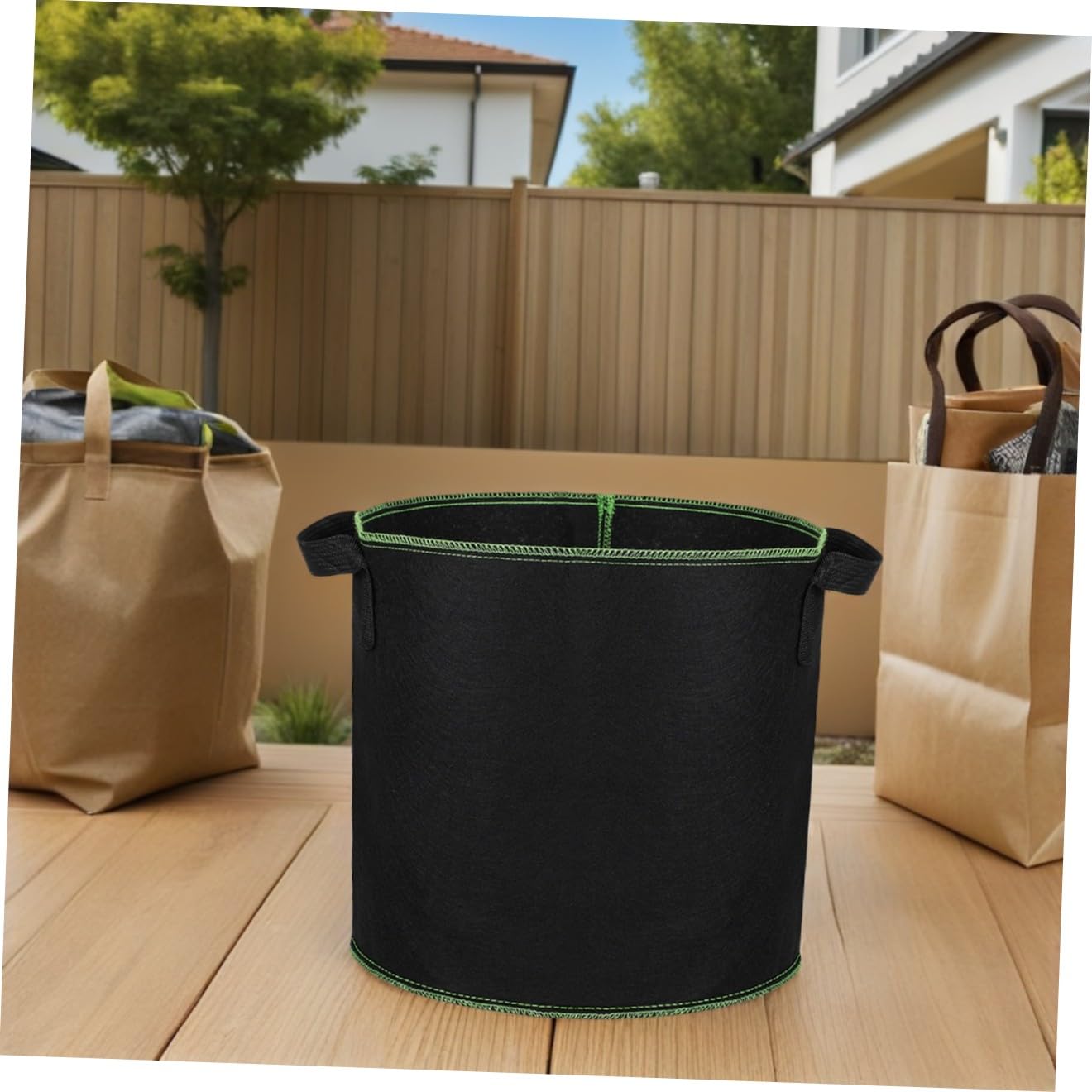 Sosoport 24piezas Bolsas De Cultivo De Tela No Tejida Contenedor para Plantas De Macetas Transpirables para Patatas y Verduras para Jardín y Huertos Interiores