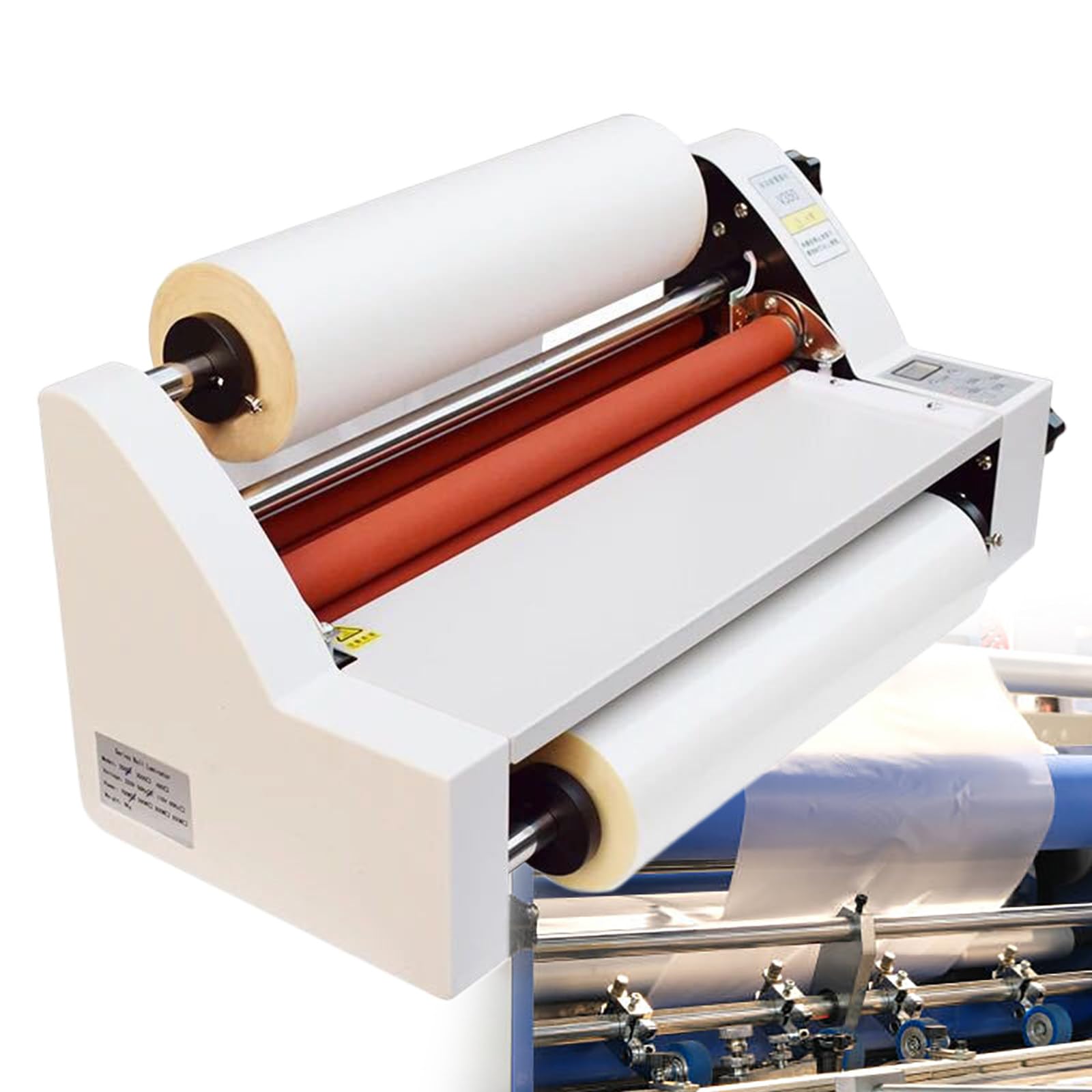 Laminatore a Caldo e a Freddo, Macchina per laminazione con Display Digitale a Doppio Lato, Controllo Elettronico della Temperatura, Larghezza Massima 350 mm