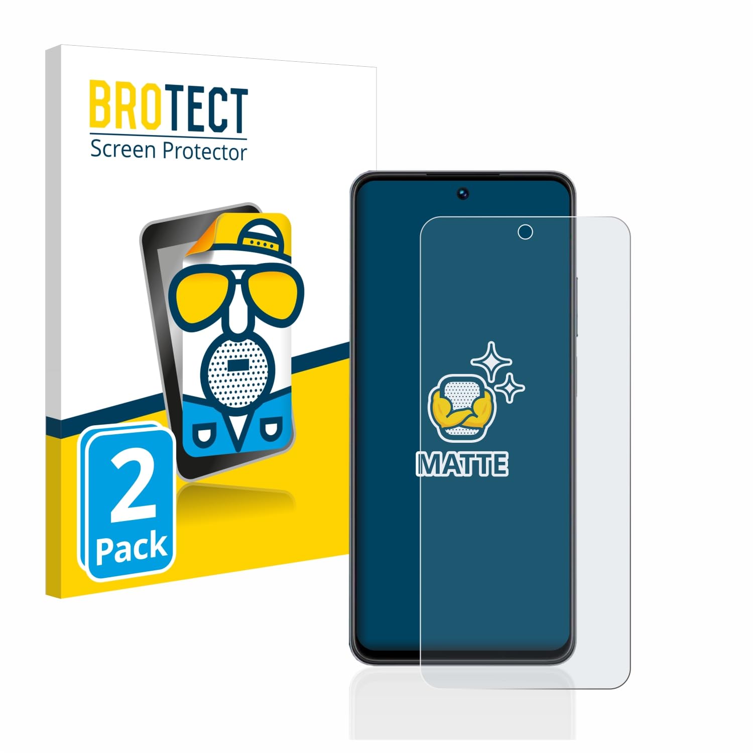 brotect Pellicola Protettiva Opaca per realme C55 Pellicola Protettiva Anti-Riflesso (2 Pezzi)