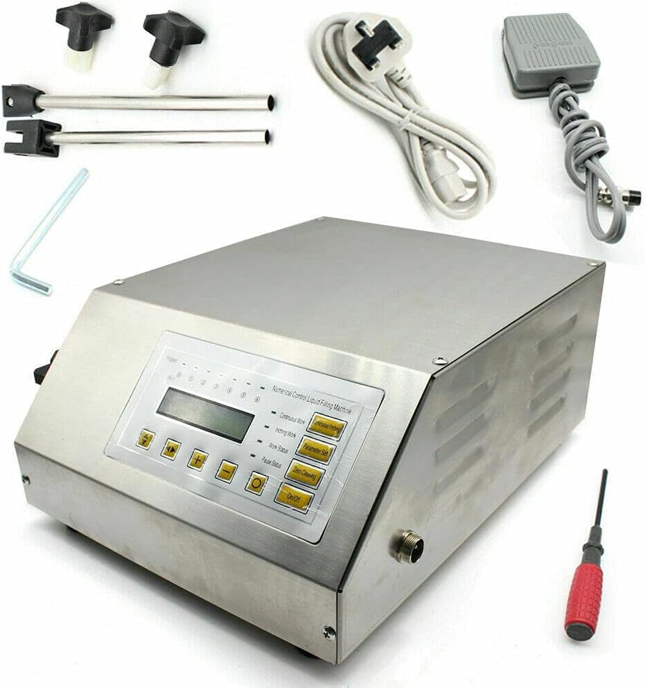 Control digital Agua Vino Líquido Máquina Llenadora de Líquido Conteo Automático LCD Aceite Máquina de Llenado Autocebante 2-3500ml