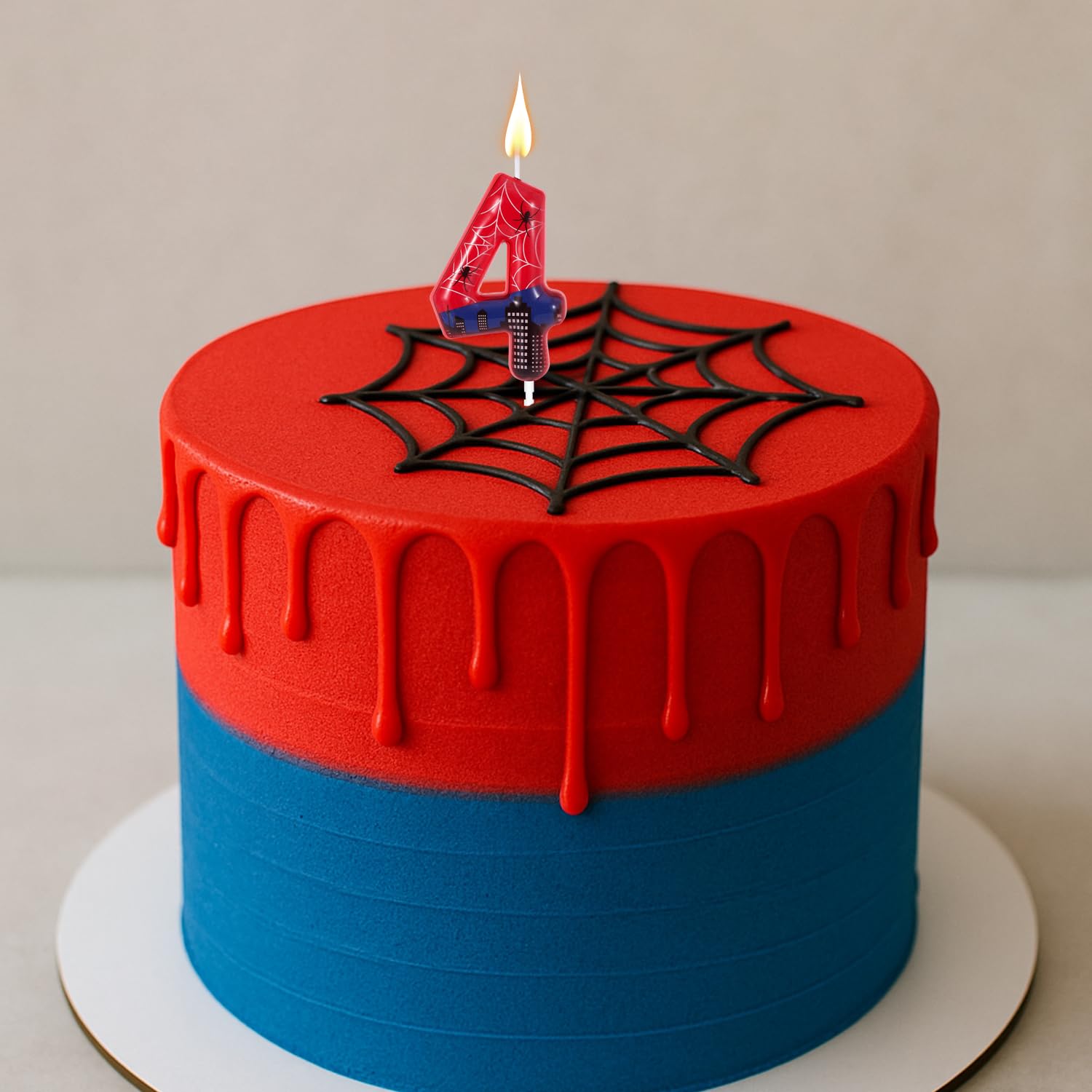Torta Di Compleanno Con Candele Felice Cartone Animato 3d Realistico, Torta Di Compleanno Con Le