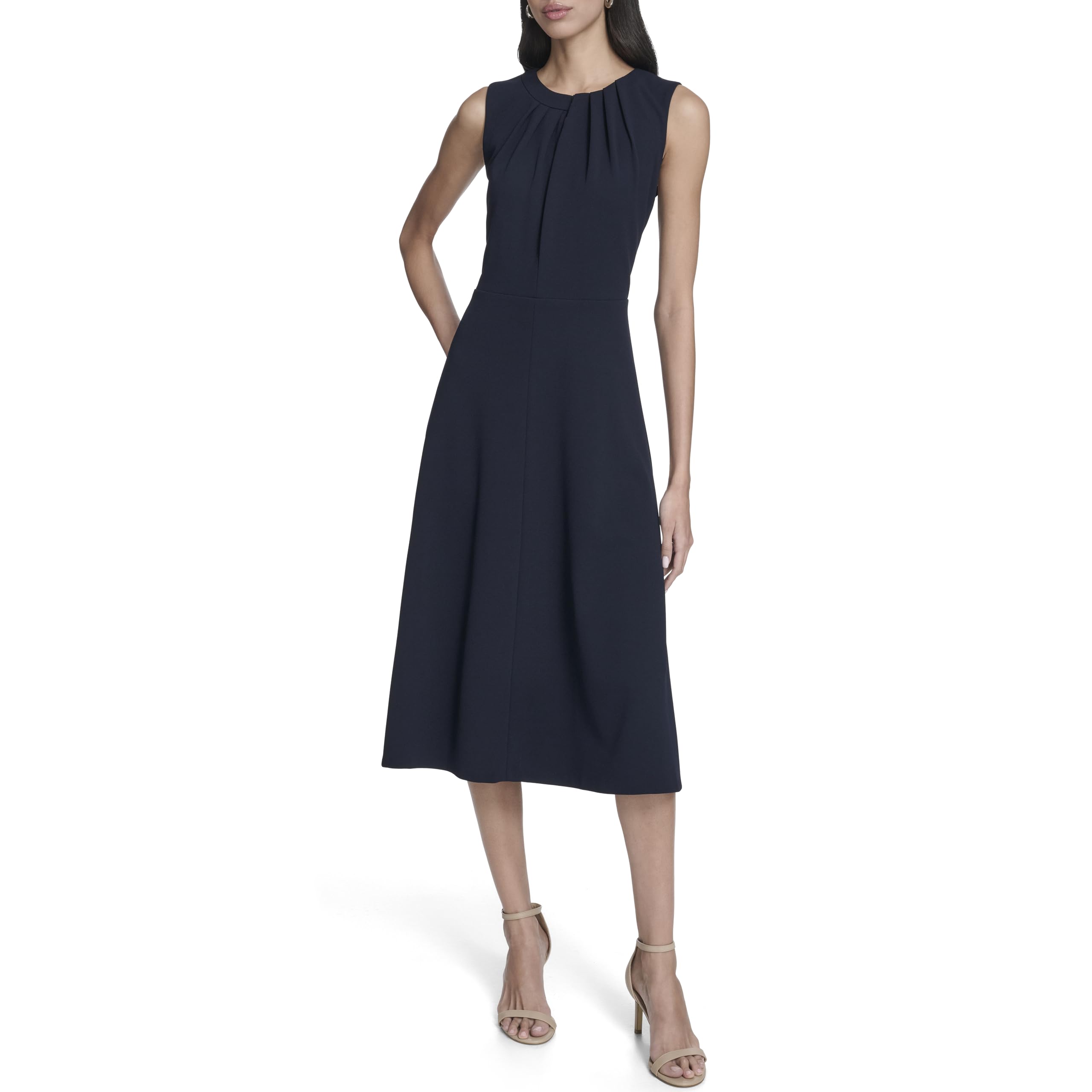 

                                                    Calvin Klein Women's Sleeveless Keyhole Neck Scuba