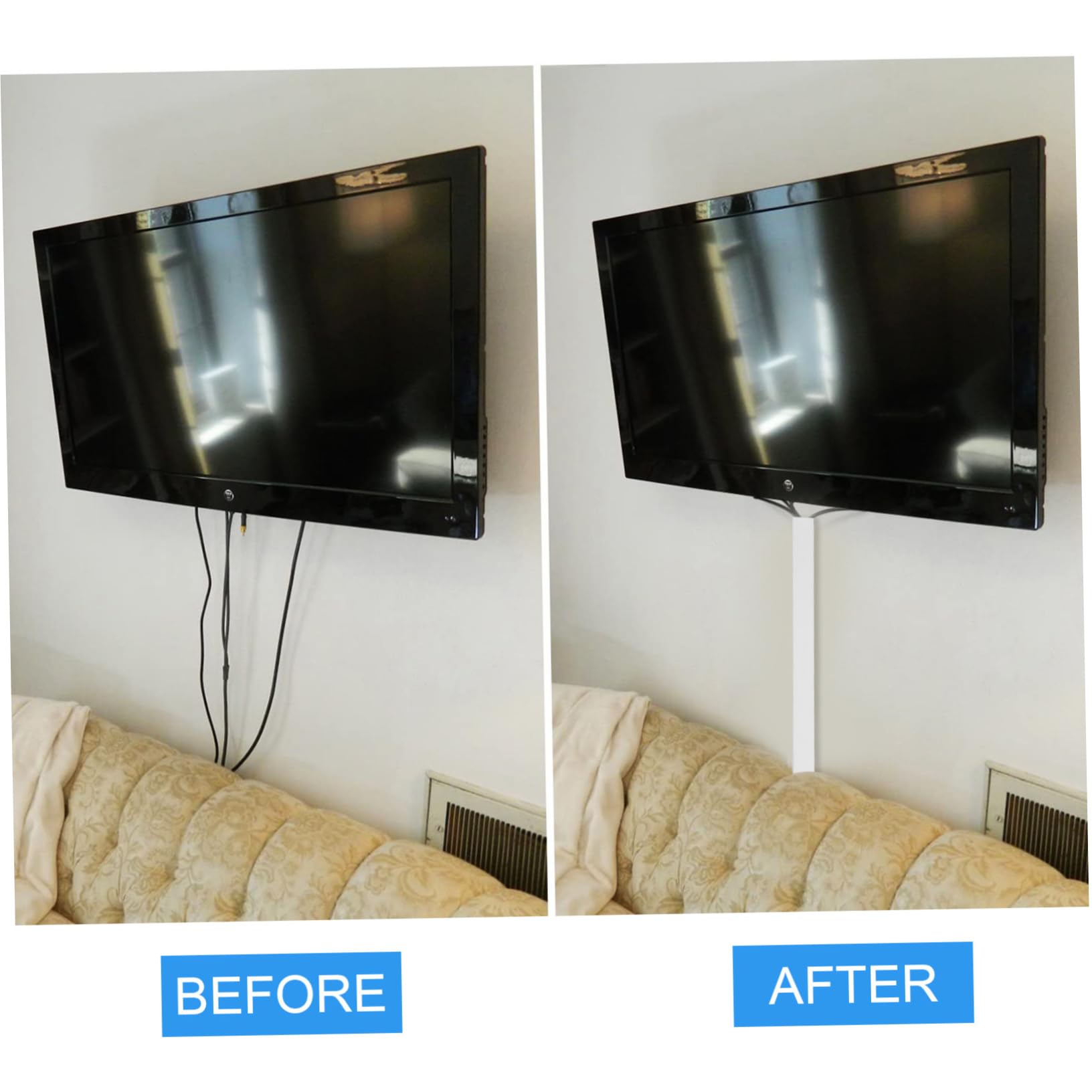 WOONEKY Canalina Per Pvc Flessibile Set Facile Installazione Per Tv e Elettrici Accessori Per e Casa Organizzazione e