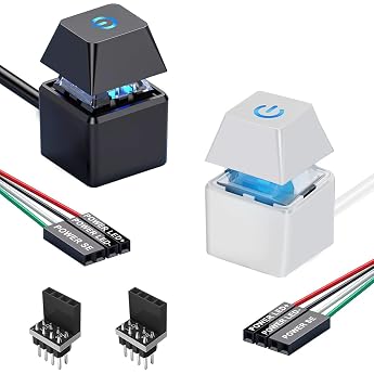 Desktop Computer Power Switch PC Power Button External Supply Control Adapter LED On/Off Computer Case