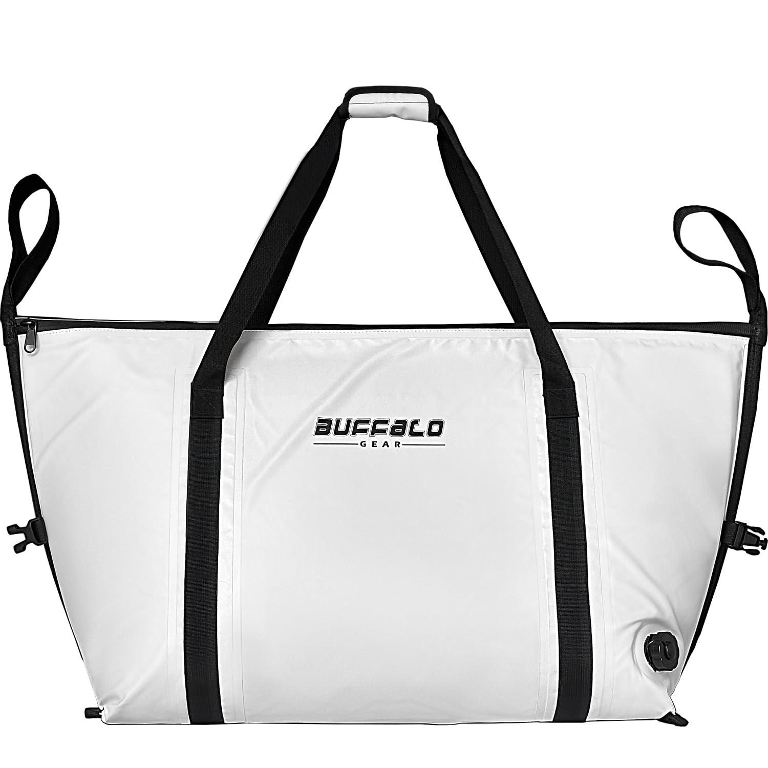 Buffalo Gear Insulated Fish Bag Cooler Flat Bottom-27.5QT 58QT Waterproof Fish Kill Bag,Fishing Bag Leakproof Fish Cooler