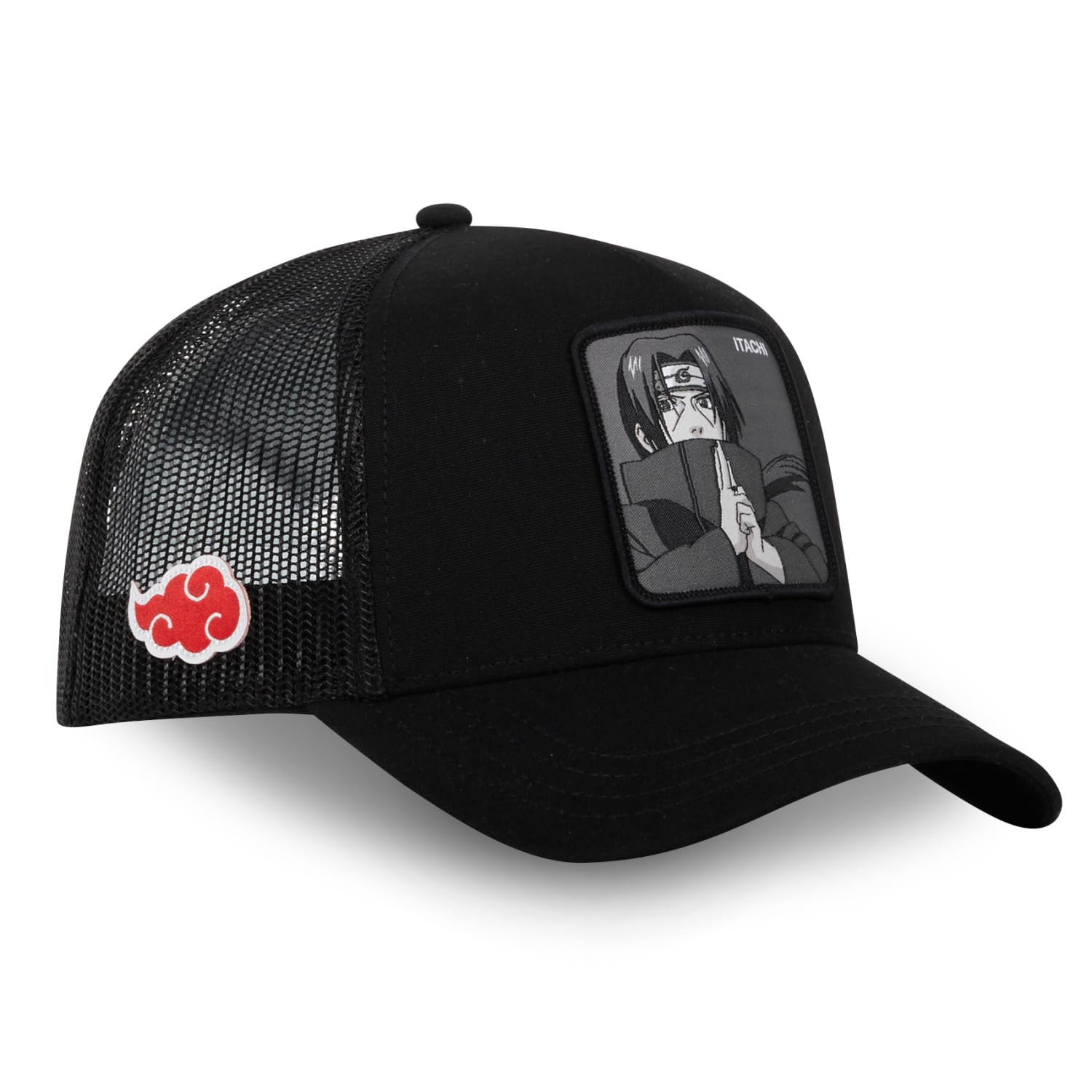 Capslab Itachi Naruto Shippuden Negro Gorra de Camionero Ajustable