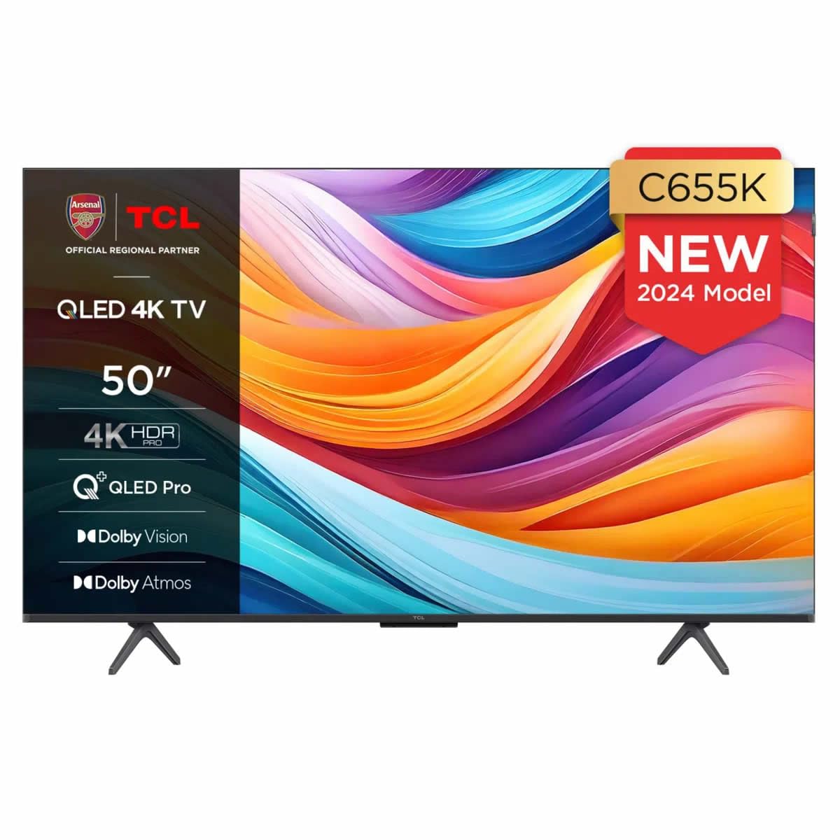 TCL 50C655K 50-inch QLED Pro Television, 4K Ultra HD, HDR Pro