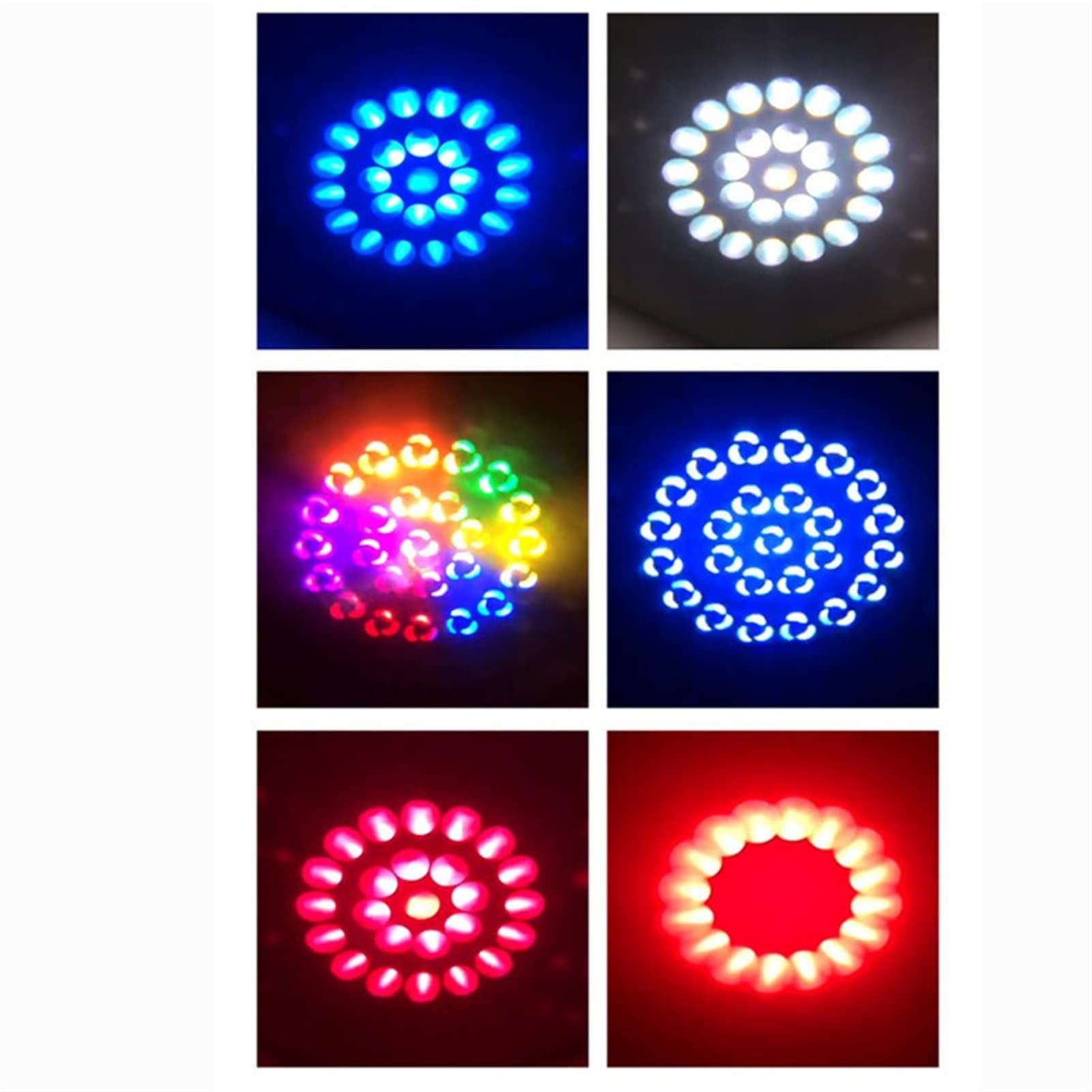 Luces de DJ para Fiestas, Mini 25 0W8R Patrón de luz cabeza móvil Iluminación Doble PRISM PLATE DOBLE DJ Luz giratoria Control