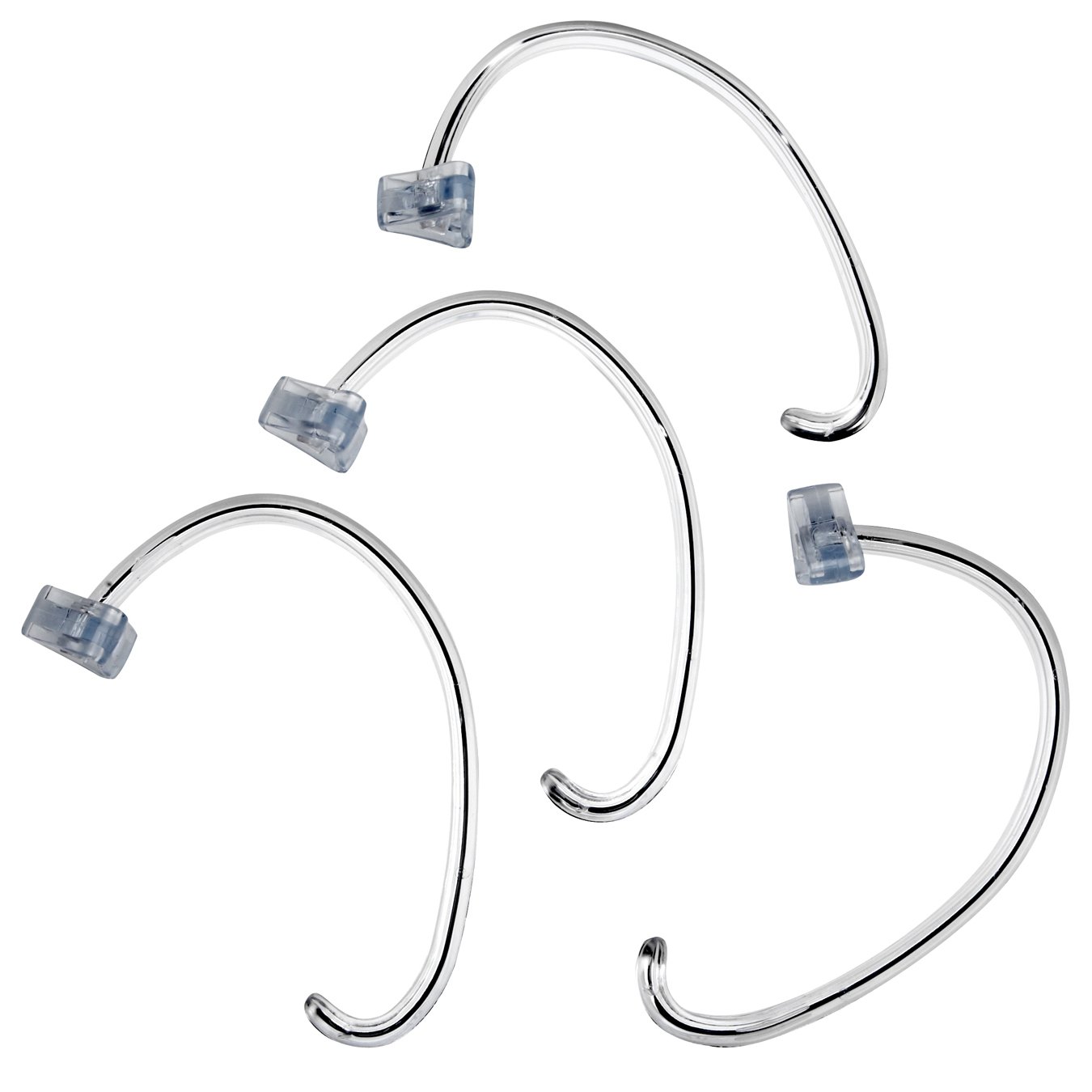 4 Pieces Silver Christmas Stocking Holders - Mantel Hooks, No Screws Needed, Holds Up To 10 Lbs Each - View #5