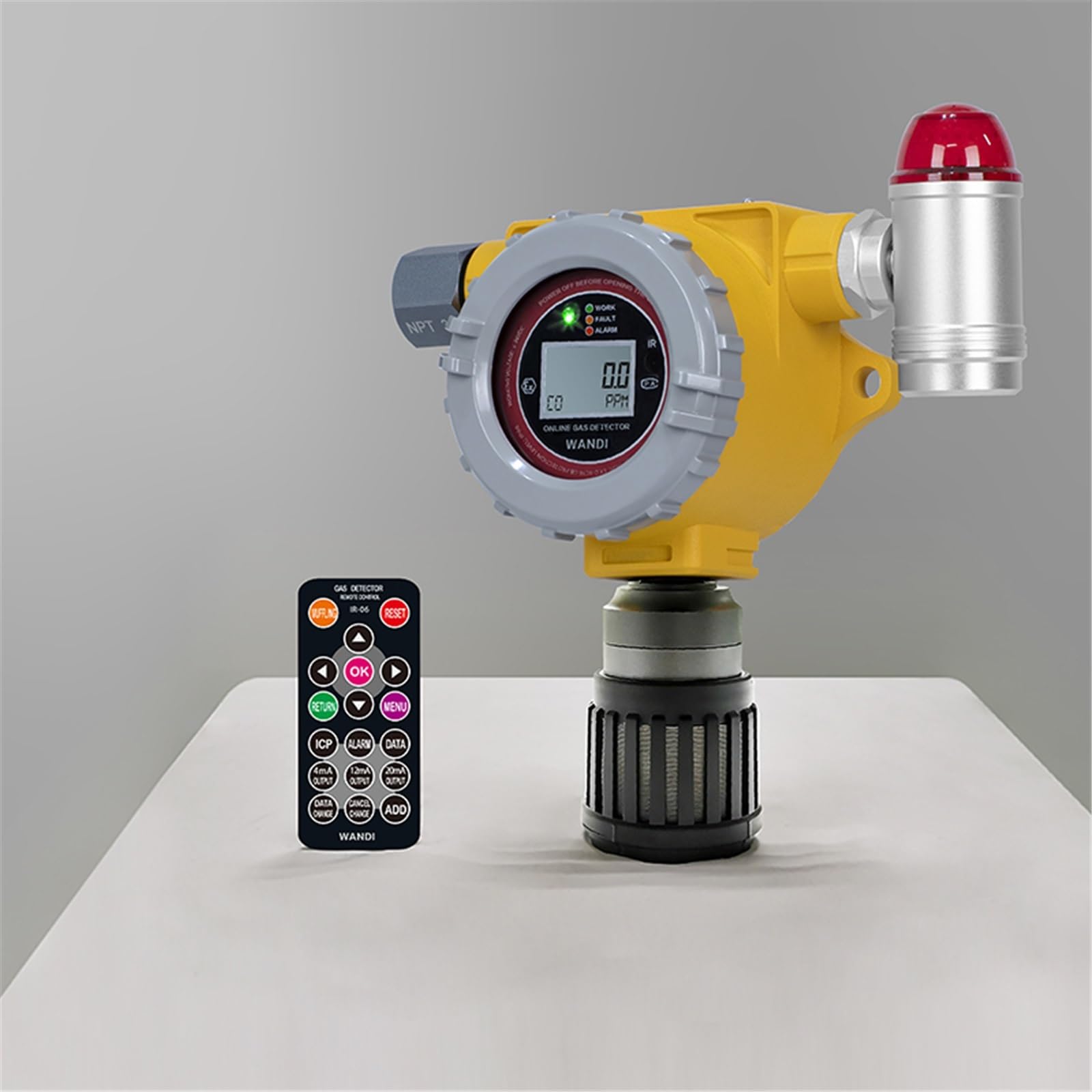 Stickstoffdioxid-Gaskonzentrationsdetektor, 24-Stunden-Echtzeitüberwachung, IP66-Schutz, hochpräzise Pump-Saug-Erkennung(Pump Suction can be Selected)