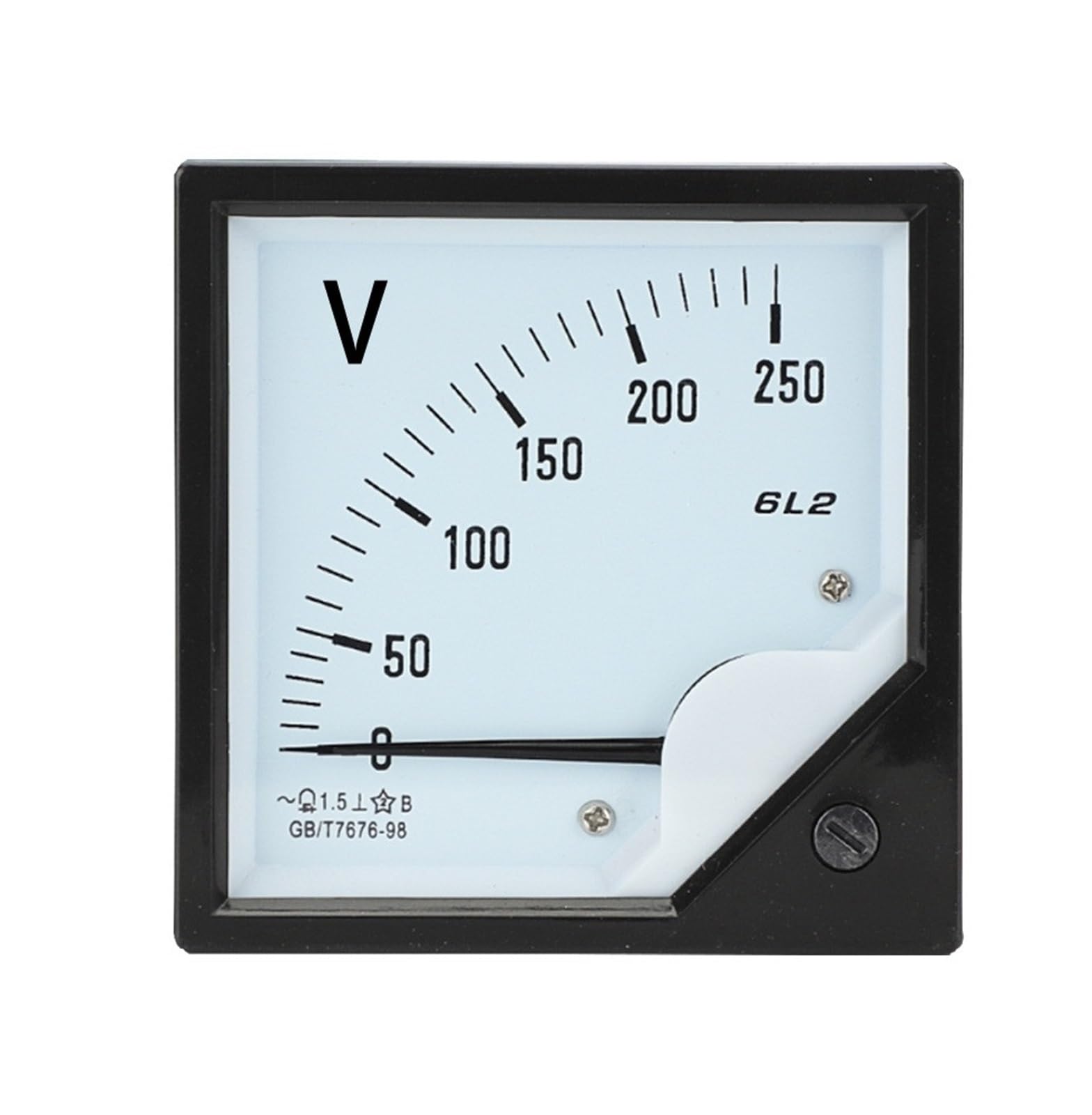 voltímetro, 100V Rango Puntero analógico Tipo Panel de Calibre AC 80x80mm 1 Uds(250V)
