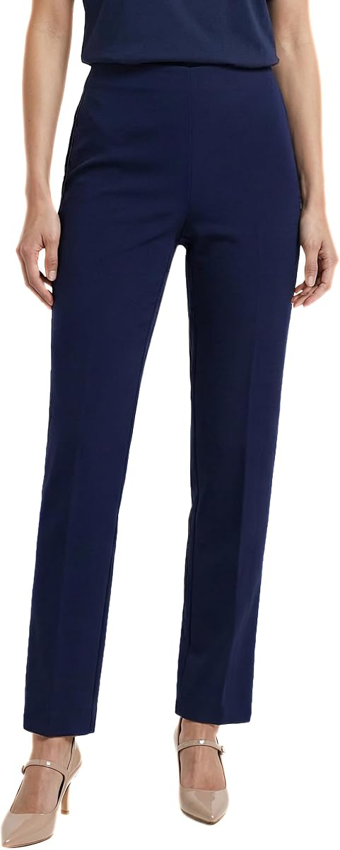 Anne Klein Anne Klein Pantalón Tobillo Recto con Cintura Hollywood para Mujer