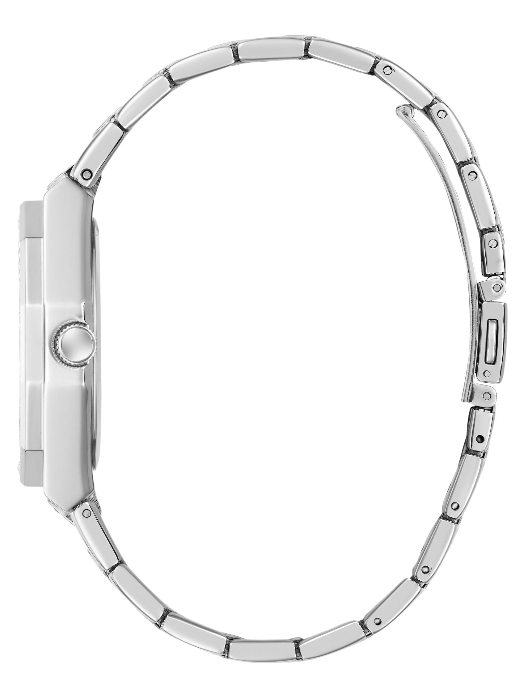 Guess Quinn GW1009L1 - Reloj de Pulsera para Mujer (Acero Inoxidable, 36 mm, Correa de Acero Inoxidable, 5 Bares), Color Azul