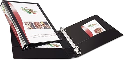 Miniatura 5 de Carpeta de vinilo duradera, 11 x 8-1/2, 1" Capacidad Color: Negro