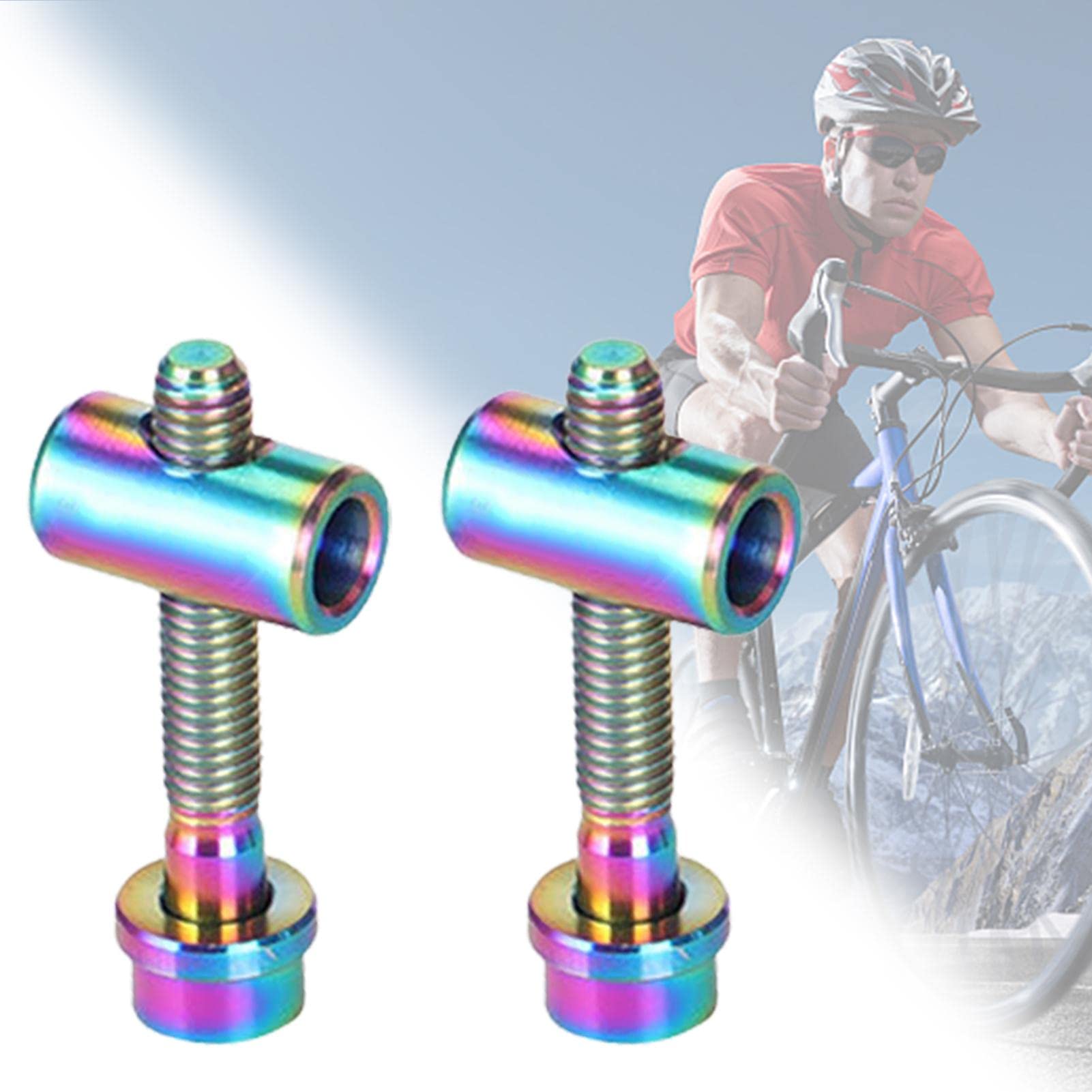 2 Viti Reggisella In Titanio TC4 Per Bici - M5x30/M5x40, Rivestimento PVD, Leggere E Resistenti