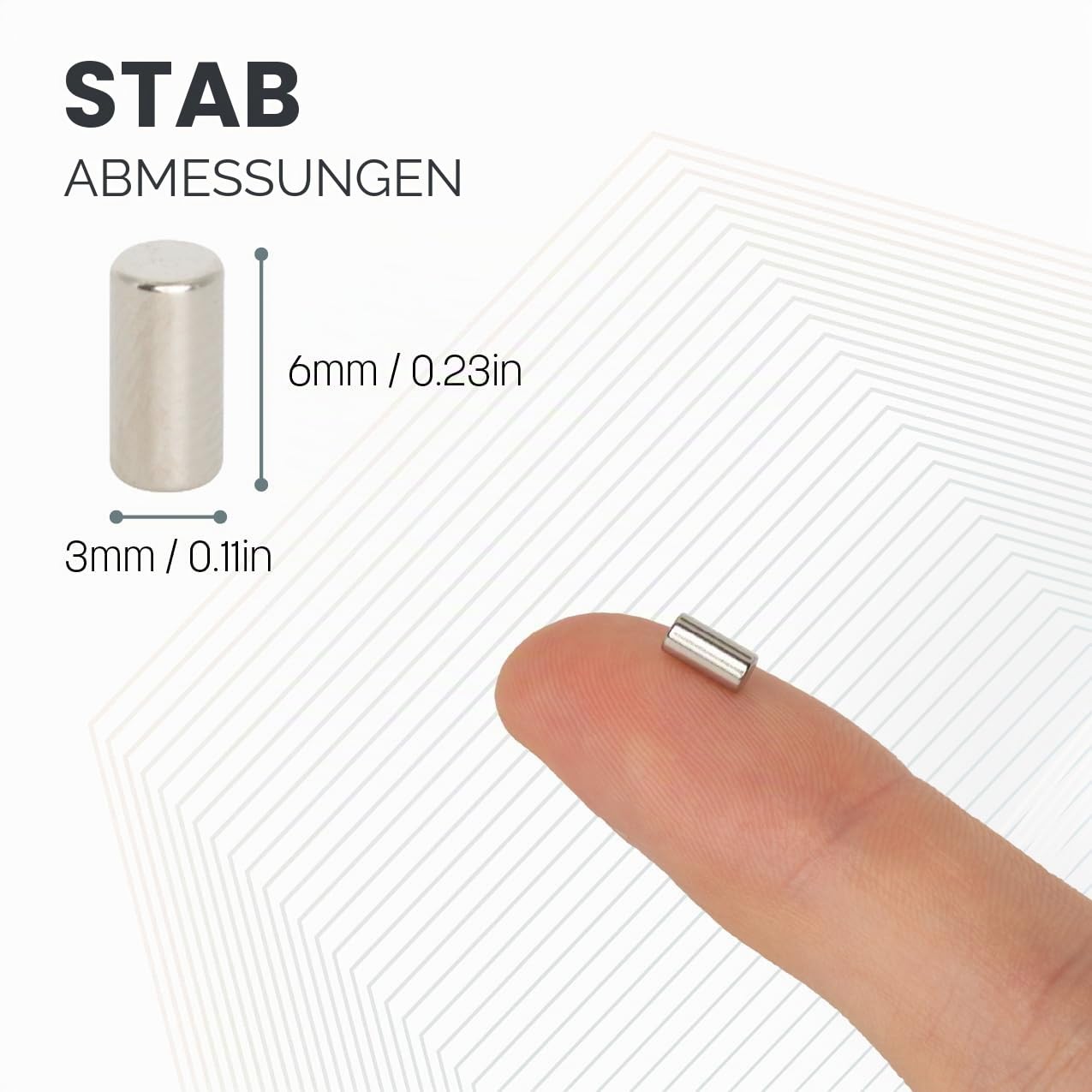 N42 Neodym - Magnet Für Kunst, Kunsthandwerk, Modellherstellung, Diy, Hobbys, Wissenschaft - 3mm Durchmesser x 6mm Dick - 0,39kg Pull - Pack von 200