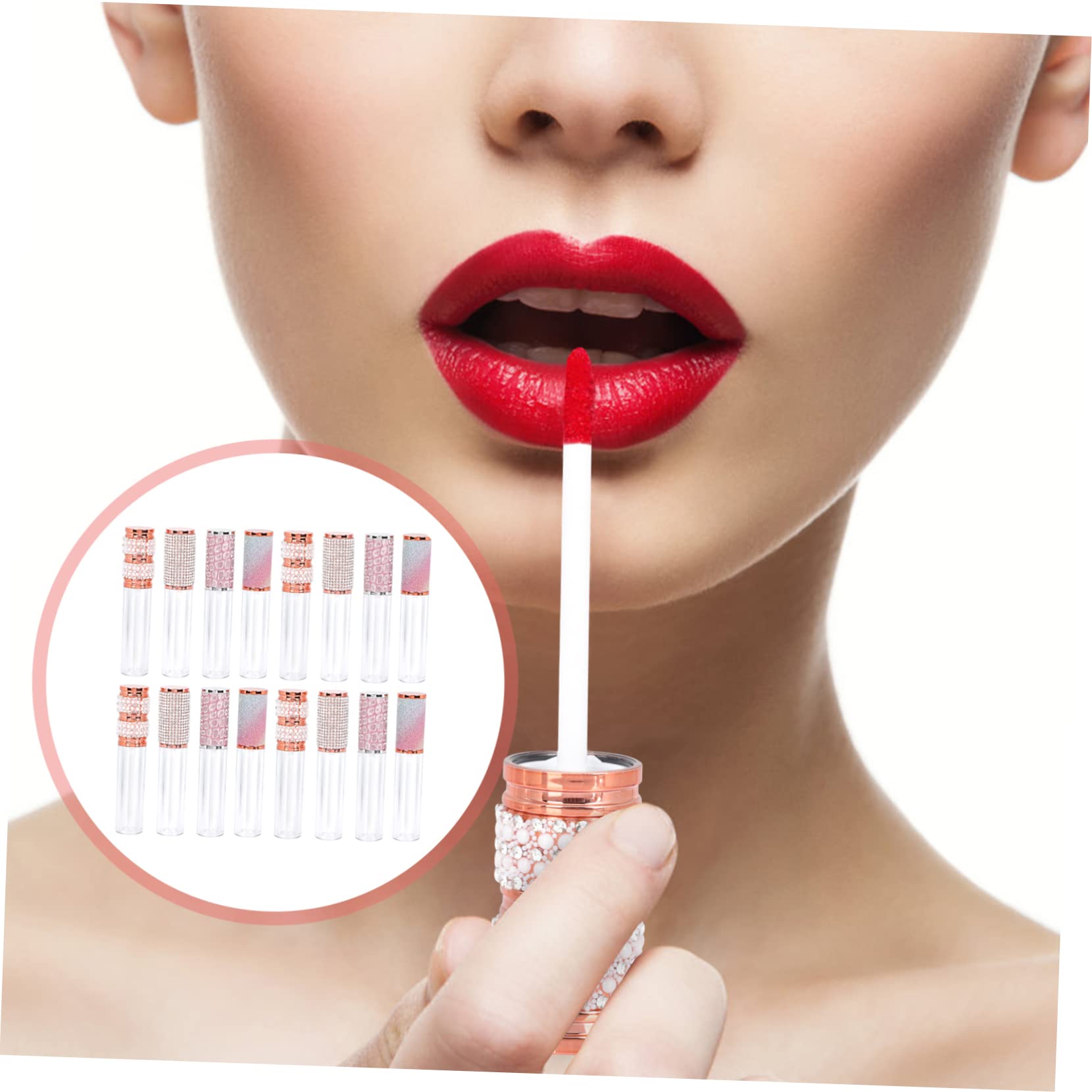 Nachfüllbare Lipgloss Tuben 5ml Abs, für Lippenpflege | Rundform, Tragbar für Alltag und Reise, Wiederverwendbar, Leicht und Praktisch im 20 Stück Packung