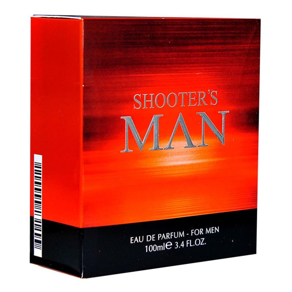 FARMASi Shooter's Eau de Parfum per Uomo, Fragranza Fresca e Speziata, Profumo Quotidiano, 100 ml, Bottiglia Elegante