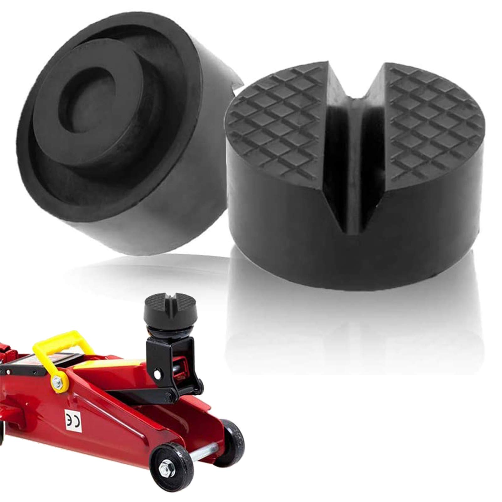 Ciieeo 2-tlg. Wagenheber Gummiauflage Set - Rutschfeste Jack Pad Adapter Für Autoheber