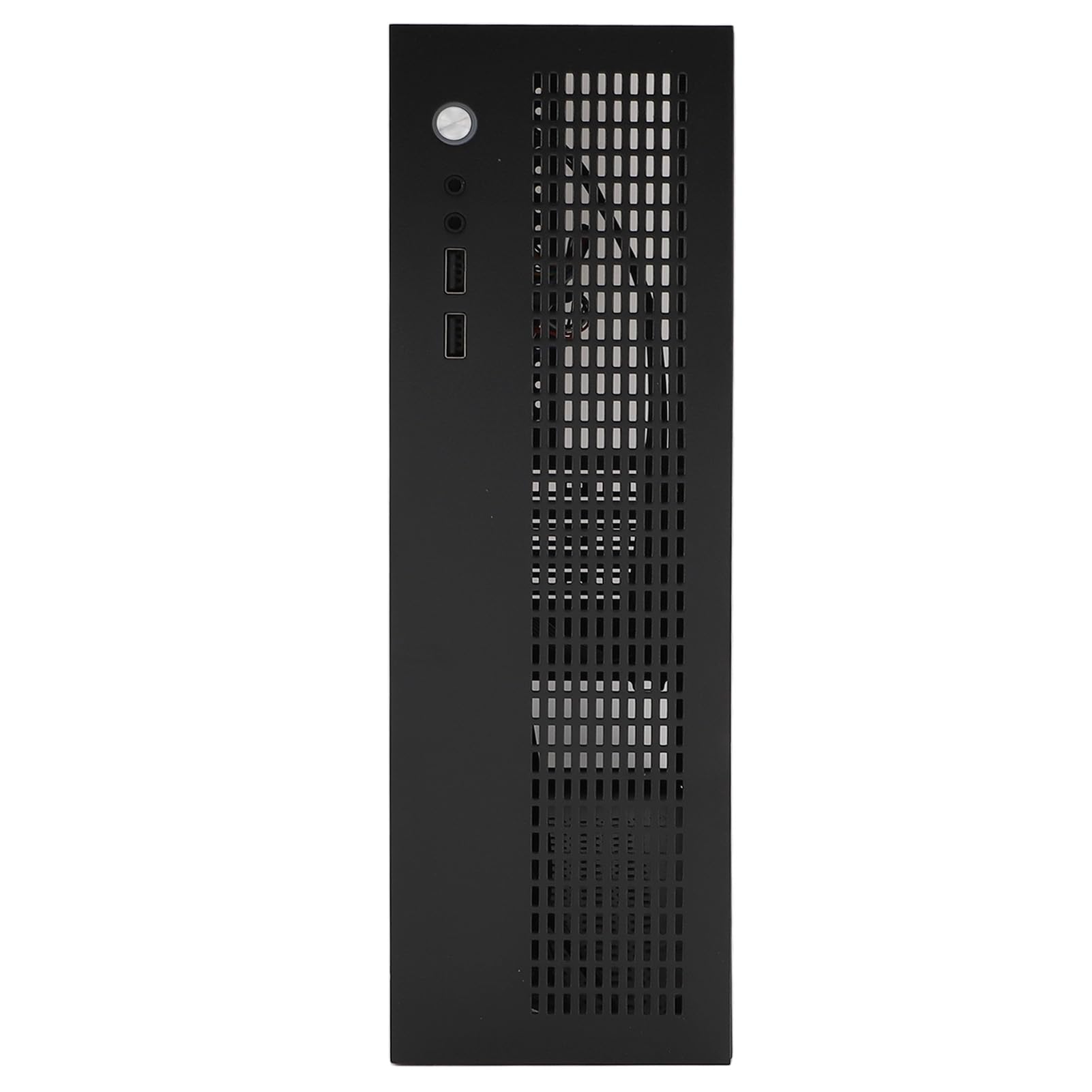 Ausla Obudowa MATX ITX Mini PC, materiał Stalowy, Dwa Wentylatory Chłodzące, Obsługa Dysków SSD HDD, Konstrukcja Komputera do Gier dla Płyt Głównych MATX ITX