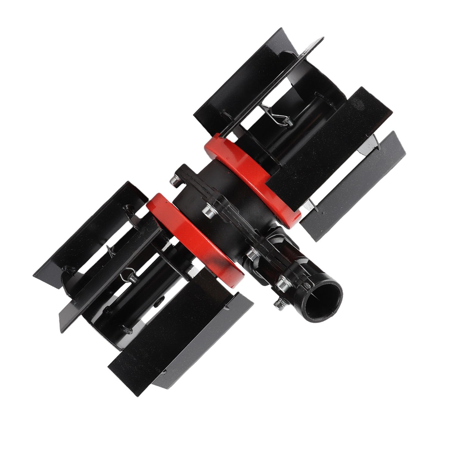 Bewinner Roue de Désherbage Universelle de 10 Cm, Roue de Labour Profonde Multifonctionnelle à 9 Dents, Roue de Fraisage d'herbe en Fer en Aluminium pour Scarificateur de Tondeuse à Gazon