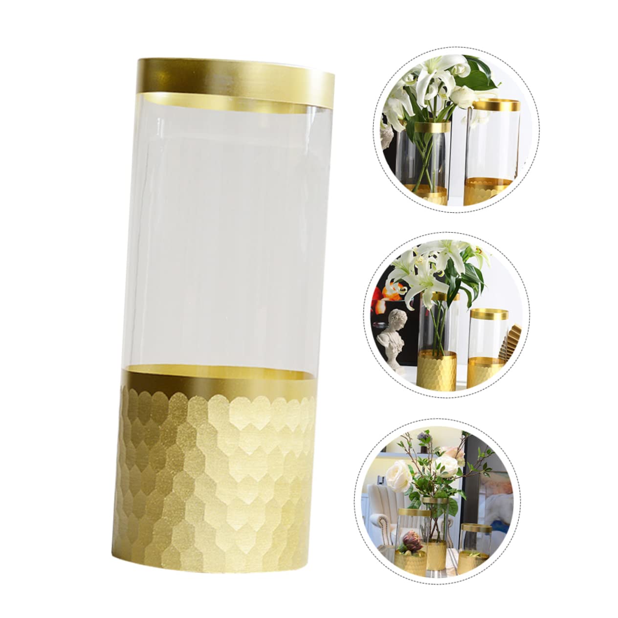 Vase Transparent en Verre pour Culture Hydroponique, Modèle 1 Pièce