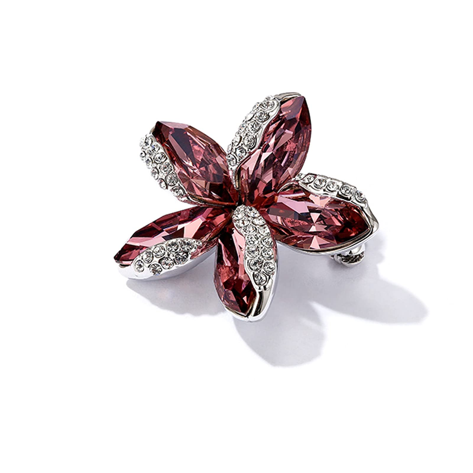 Damen-Brosche, Brosche, zarte Broschen für Damenmode – Elegante Corsage mit Kristallen, Kleider, Mantel, Anzug, Mantelnadeln für Freundin, modische Broschen (Farbe: A)