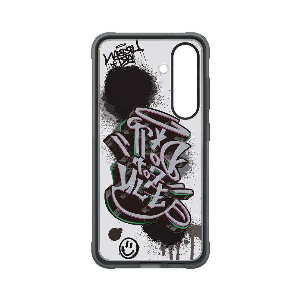 Custodia flipsuit rinforzata personalizzabile per Samsung Galaxy S25 Nero