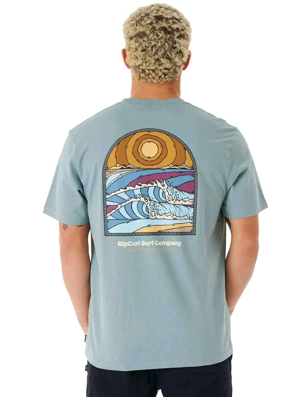 Rip CurlBlazed and Tubed Tee Sky Blue