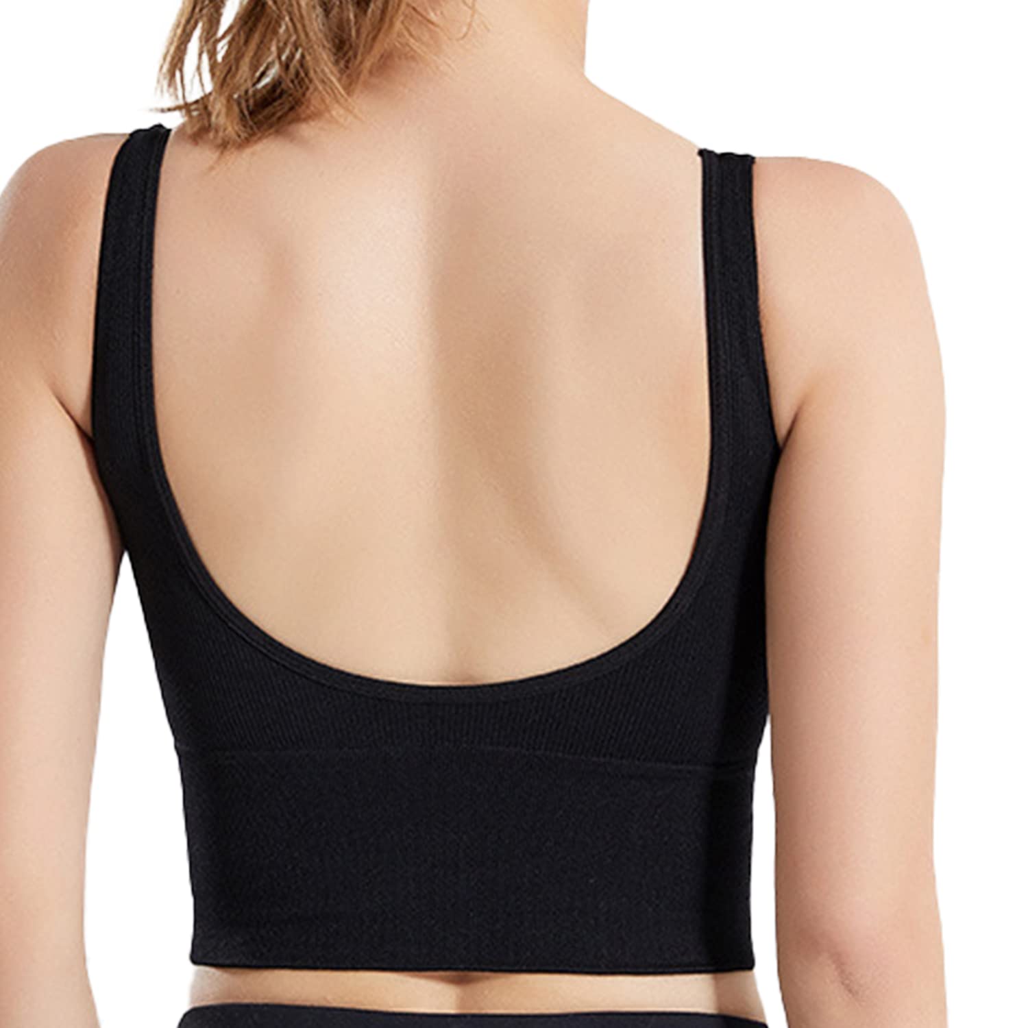 Dress CiciHigh Impact Plunge Push Up Bra, Longline Sport Bra for Large Breasts Fixed-Padded