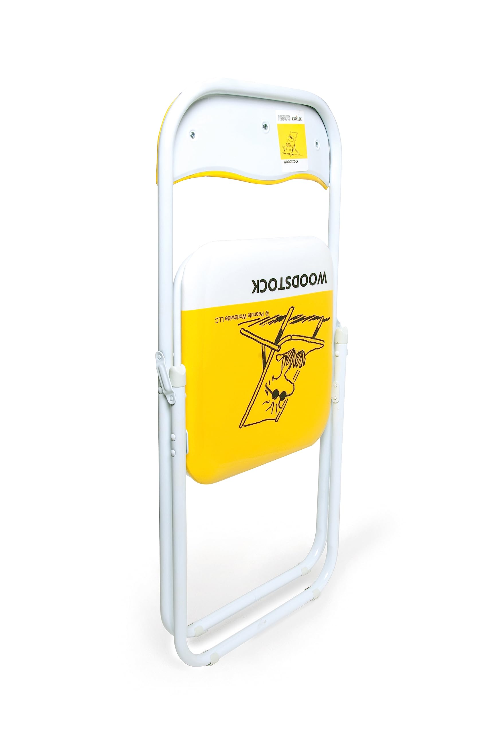 Excelsa 48923 Peanuts Sedia Pieghevole Woodstock, Metallo, Giallo