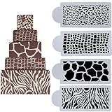 Whitelotous Different Patterns Cake Cookie Fondant Side Baking Stencil Wedding Decor Mold Tool (Type