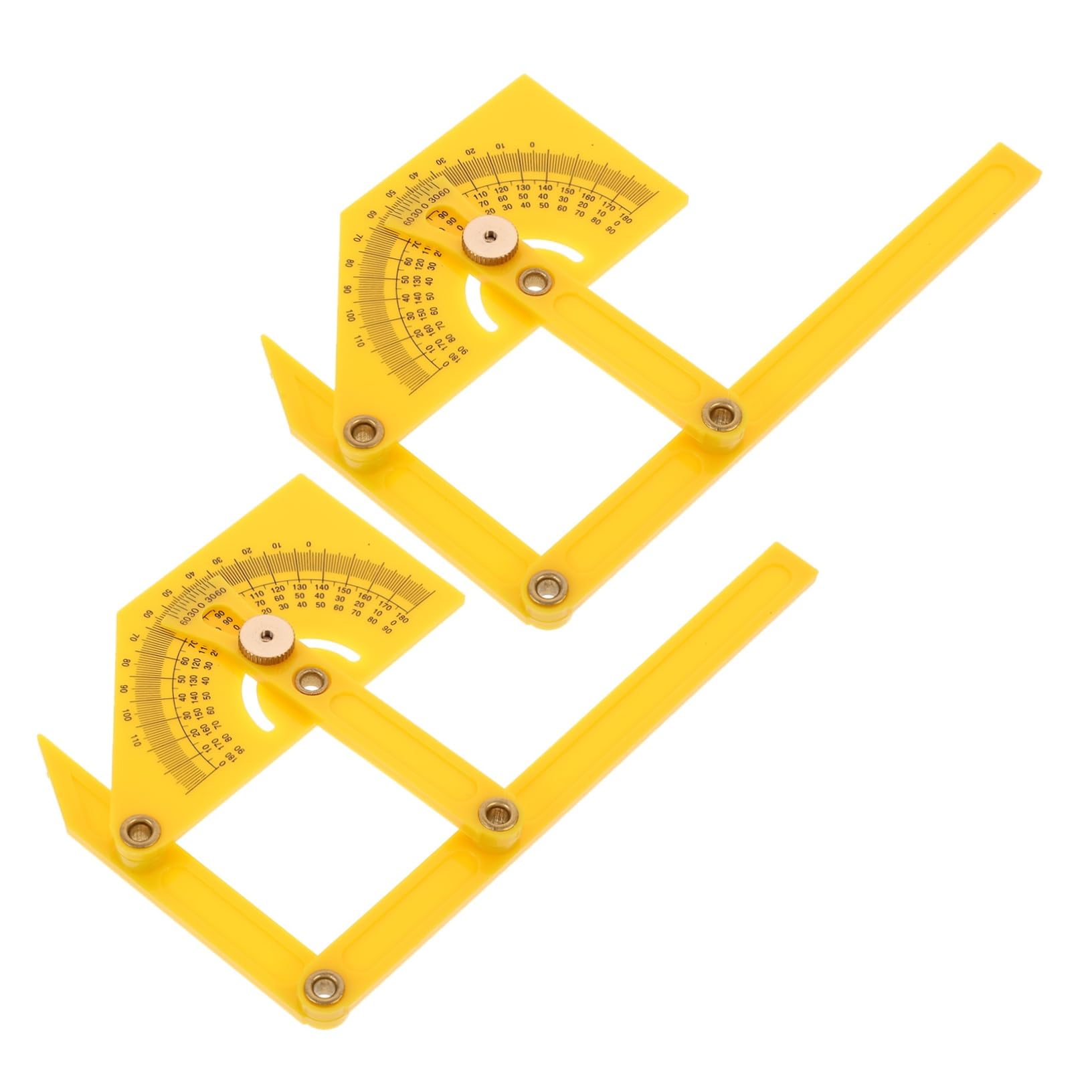AUTSUPPL 2Pcs Angle Ruler Durable Woodworking Measurement Tool for Precise Angle Gauging Carpentry Engineering and Student Projects