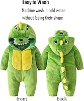 Vista 43 de Disfraz de bebé de Halloween para niños pequeños, rómper, mameluco para niños o niñas, ropa de animales, de 2 a 36 meses Dinosaurio rojo