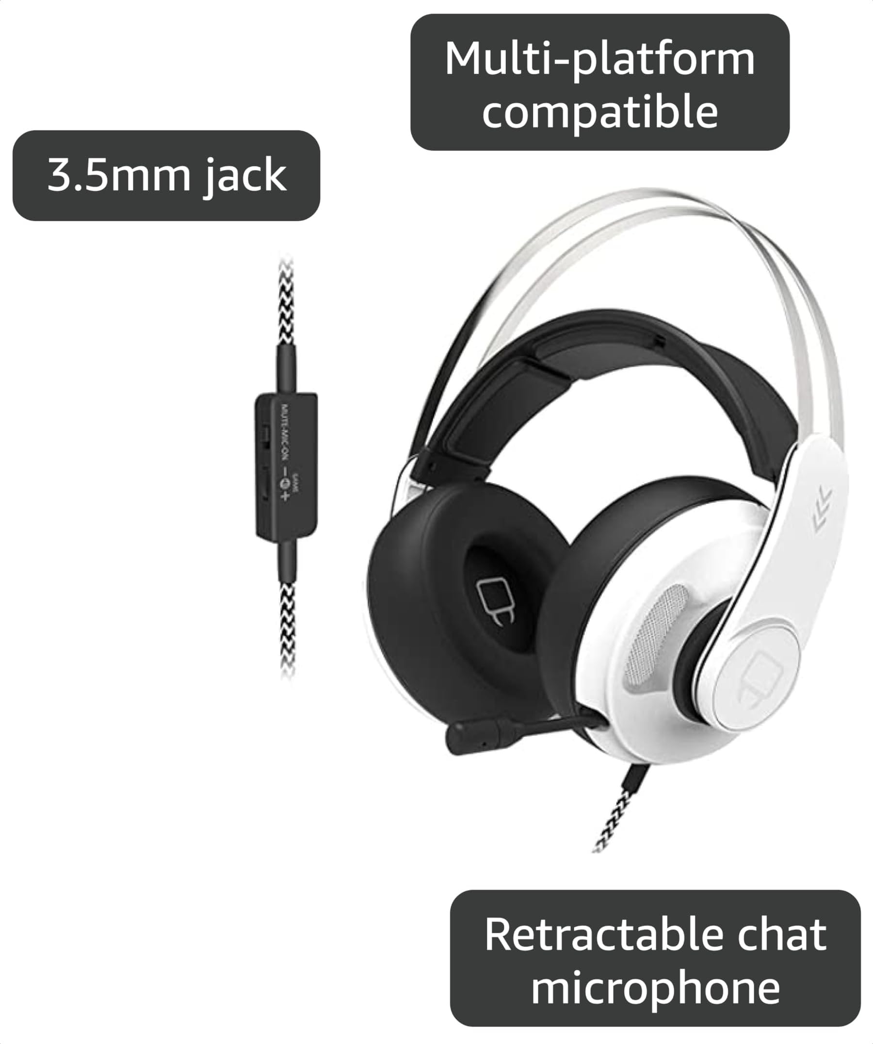 Amazon.com: Venom Sabre Multi-Format Gaming Headset - White