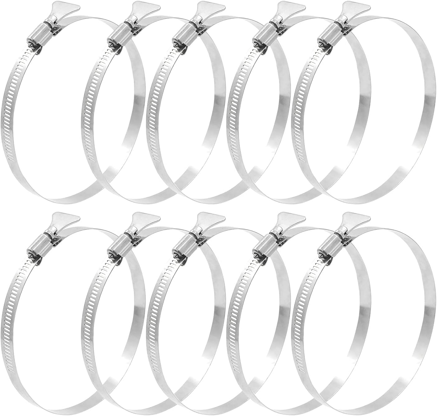 AGOOBO 10 PCS Key Hose Clamp, 6 inch Thumb Screw Dust Collector Hose