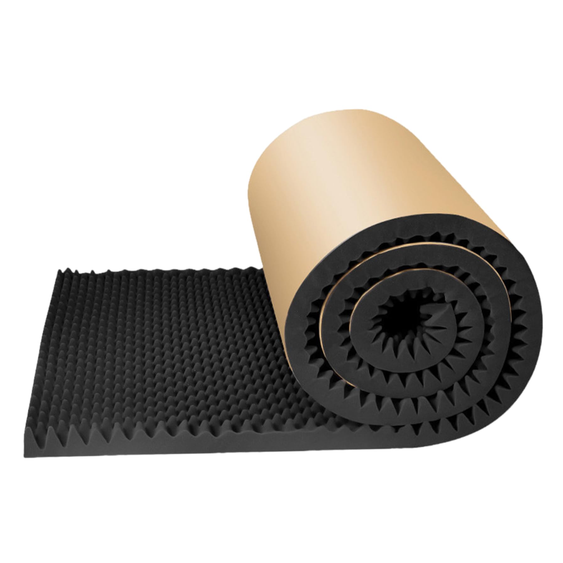 Paneles de espuma acústica de alta densidad de 2 cm de grosor – Espuma autoadhesiva de aislamiento acústico resistente al fuego y al agua 79 x 20 para interior de coche